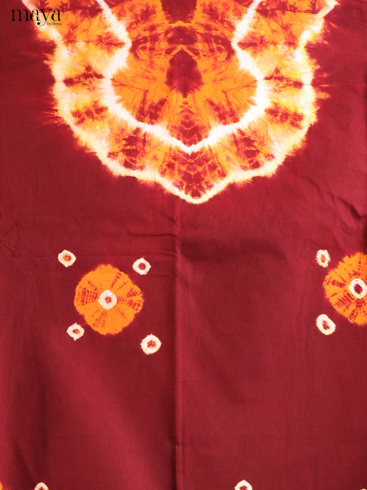 Maroon & Mustard - Shibori Salwar