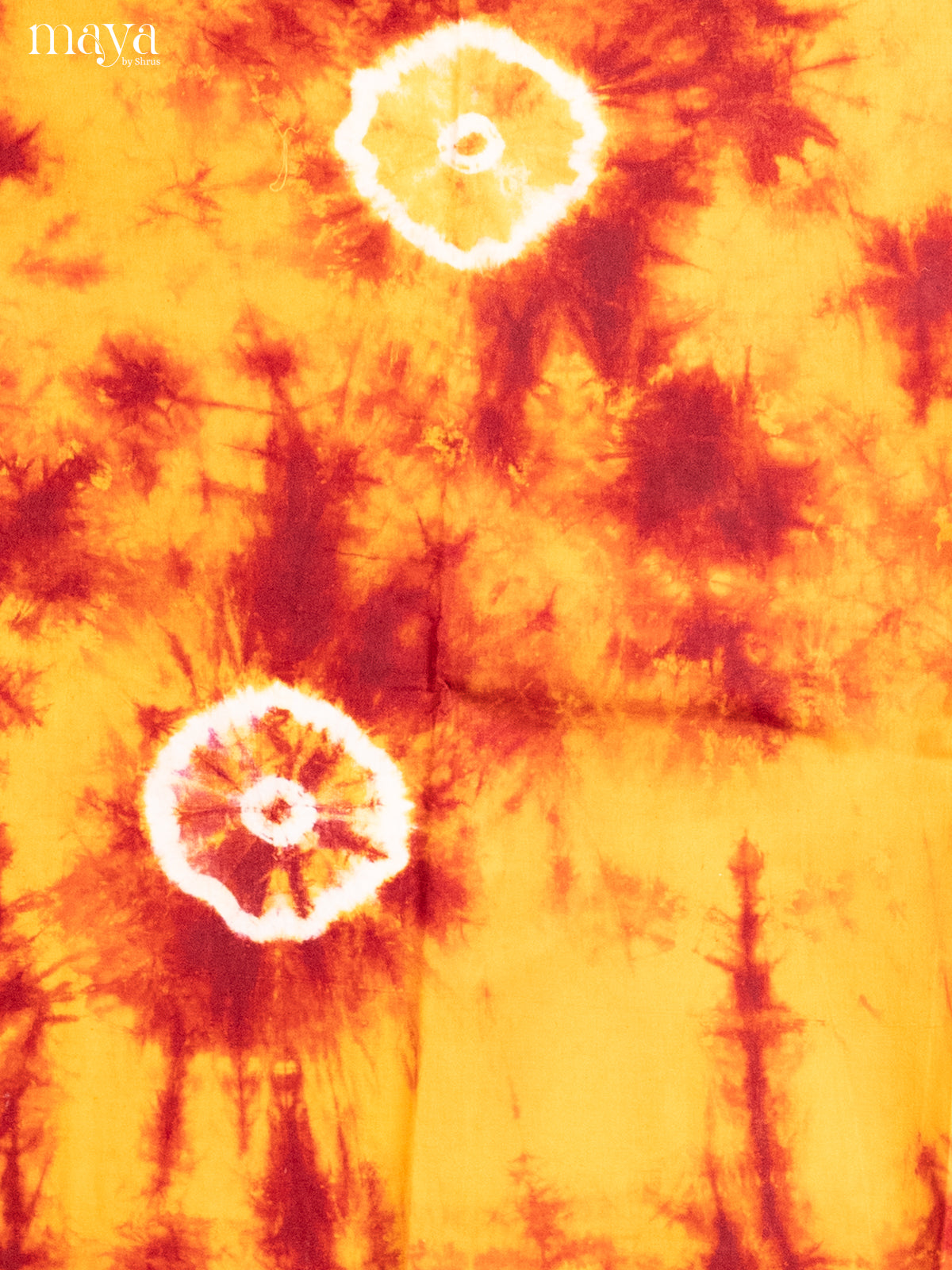 Yellow & Maroon - Shibori Salwar