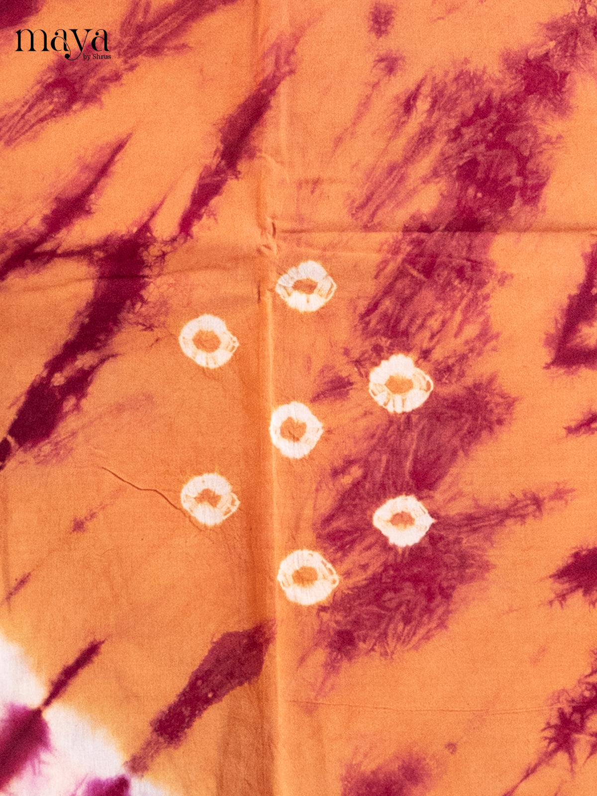 Orange & Maroon - Shibori Salwar