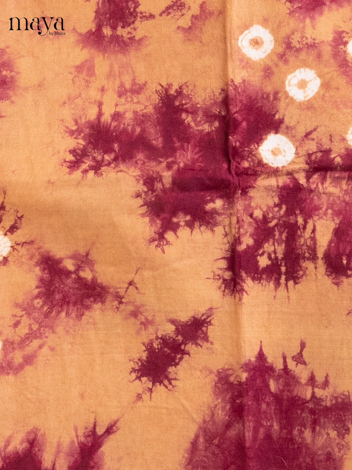 Lite Orange & Maroon - Shibori Salwar