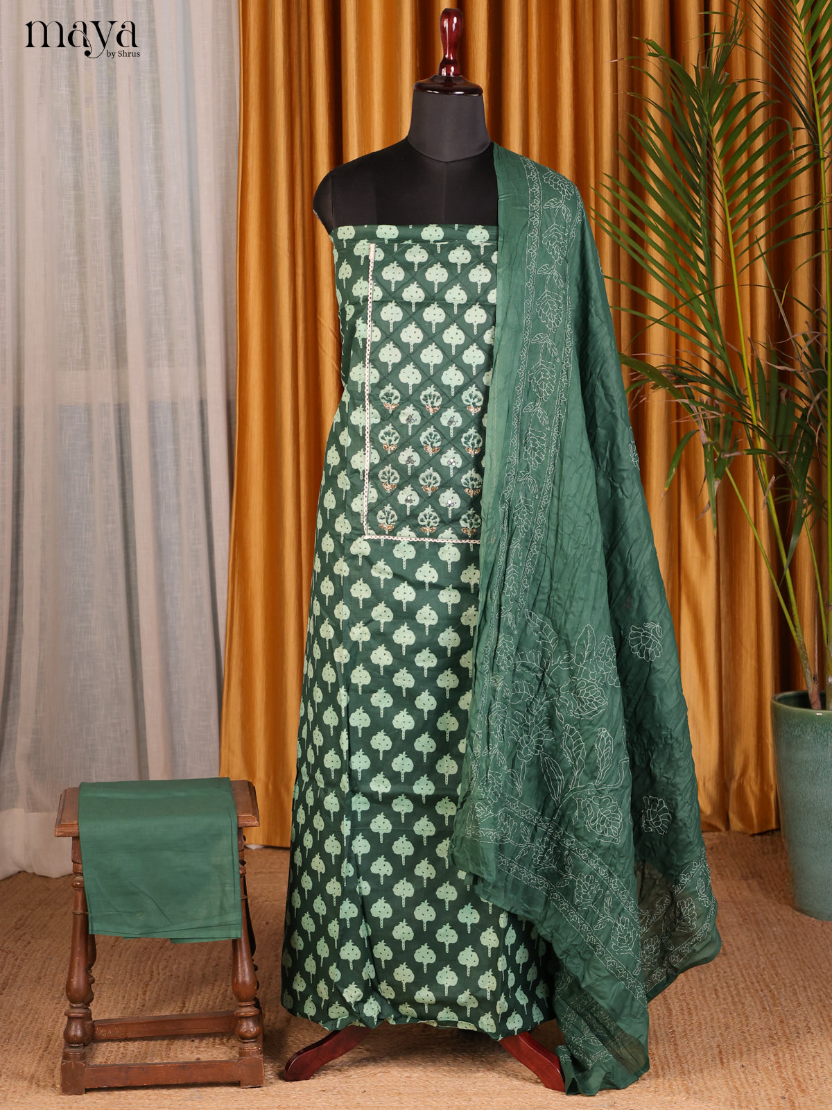 Green - Cotton salwar
