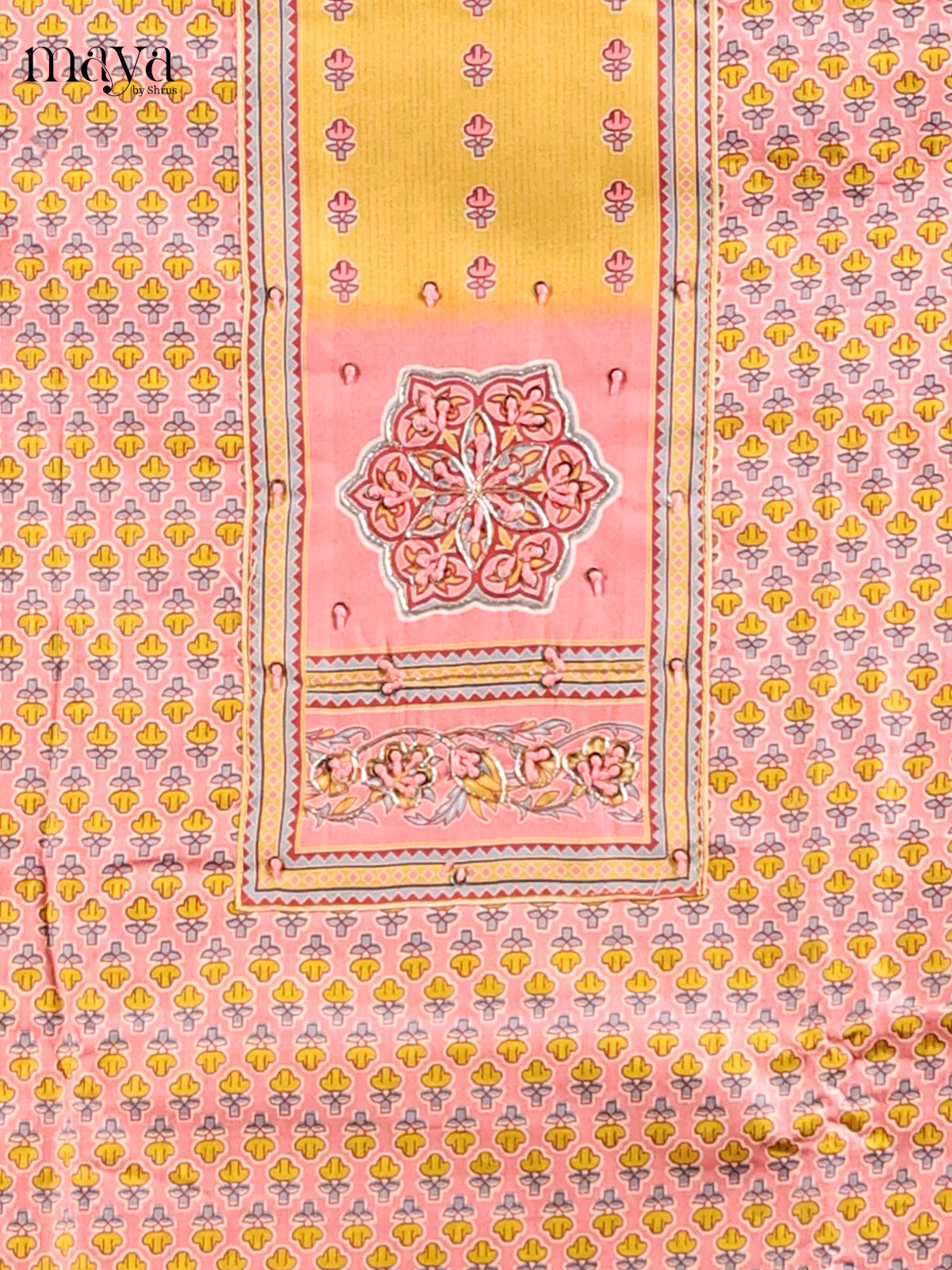 Yellow & Pink - MDD21017 - Cotton salwar