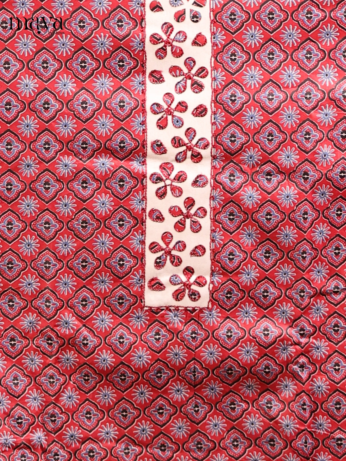 Maroon & Cream - MDD21041 - Cotton salwar