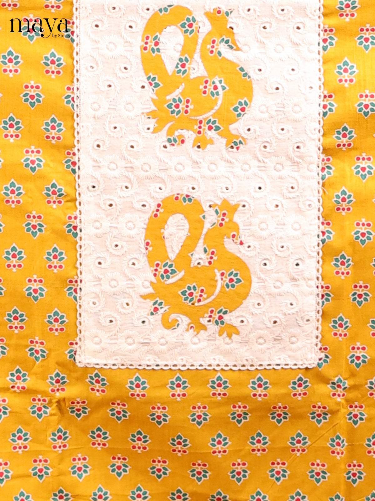 Yellow & Cream - MDD21042 - Cotton salwar