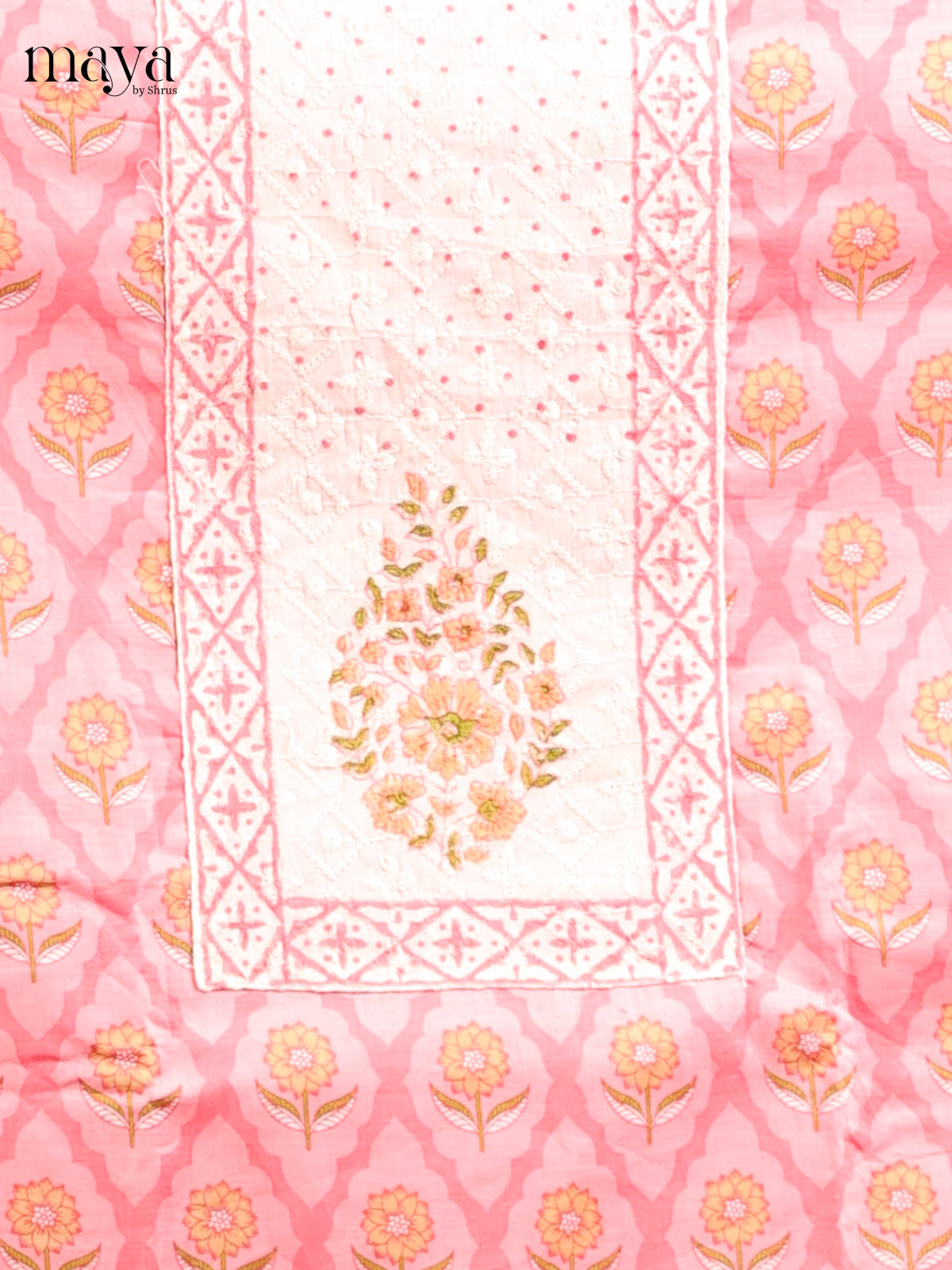 Pink & Cream - MDD21051 - Cotton salwar