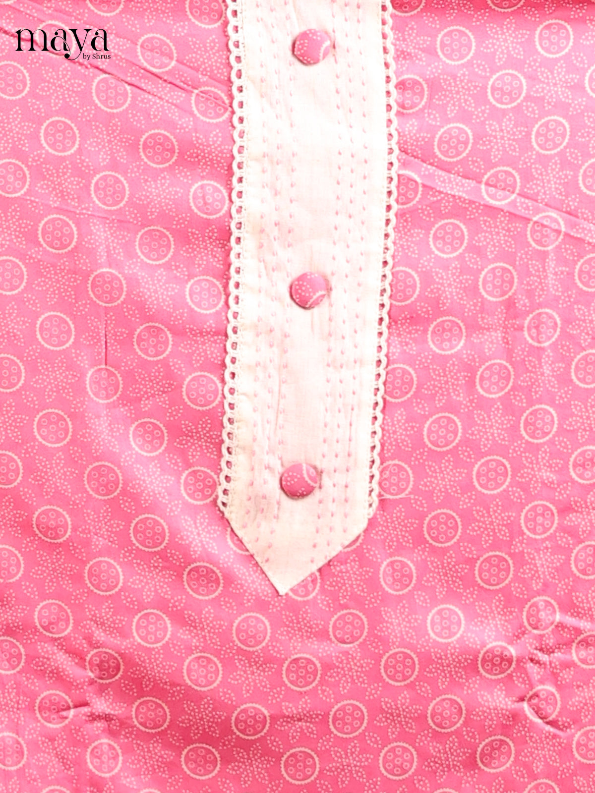 Pink & Cream - MDD21056 - Cotton salwar