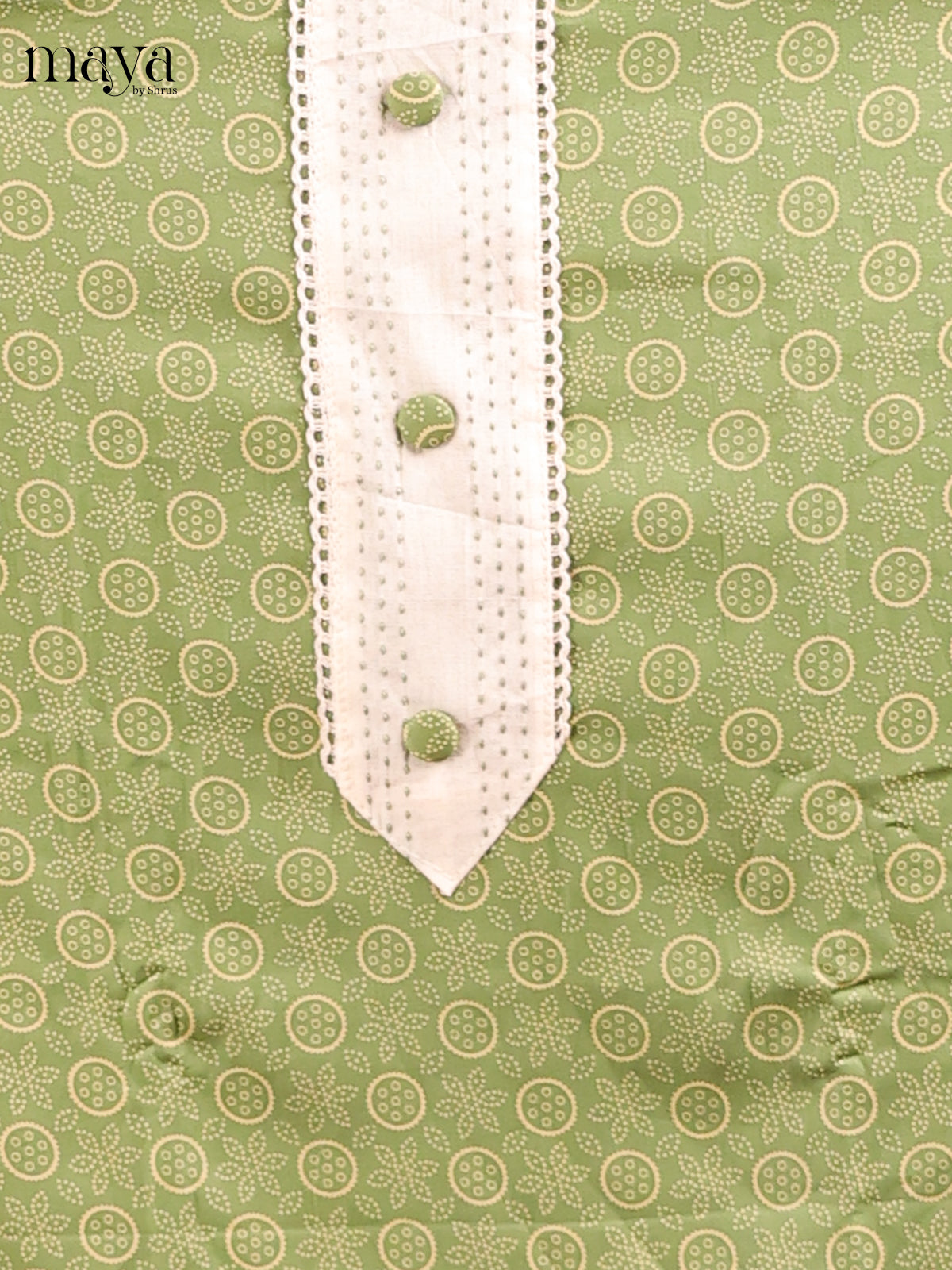 Pastel Green & Cream - MDD21057 - Cotton salwar