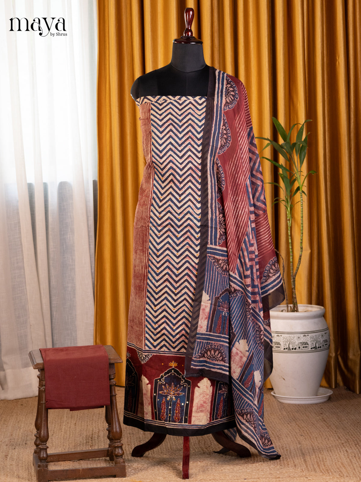 Brown - Cotton salwar