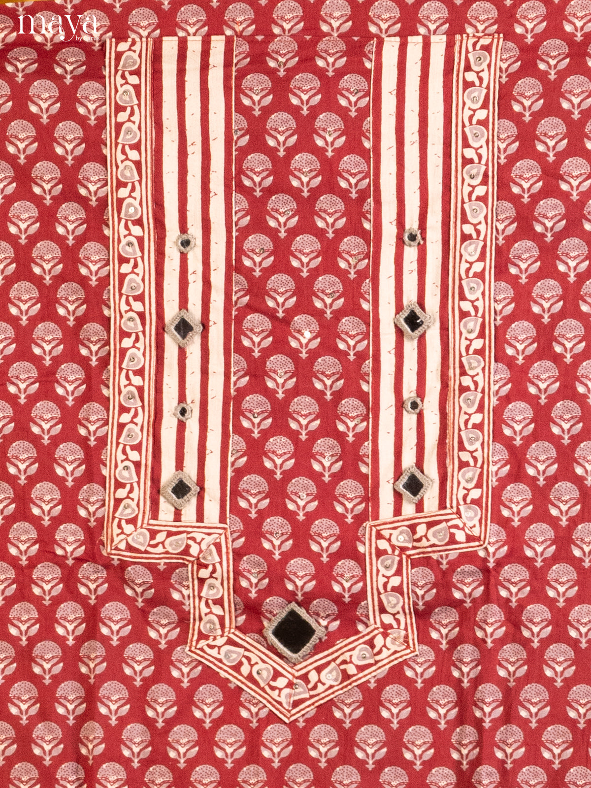 Red & Cream - Cotton salwar