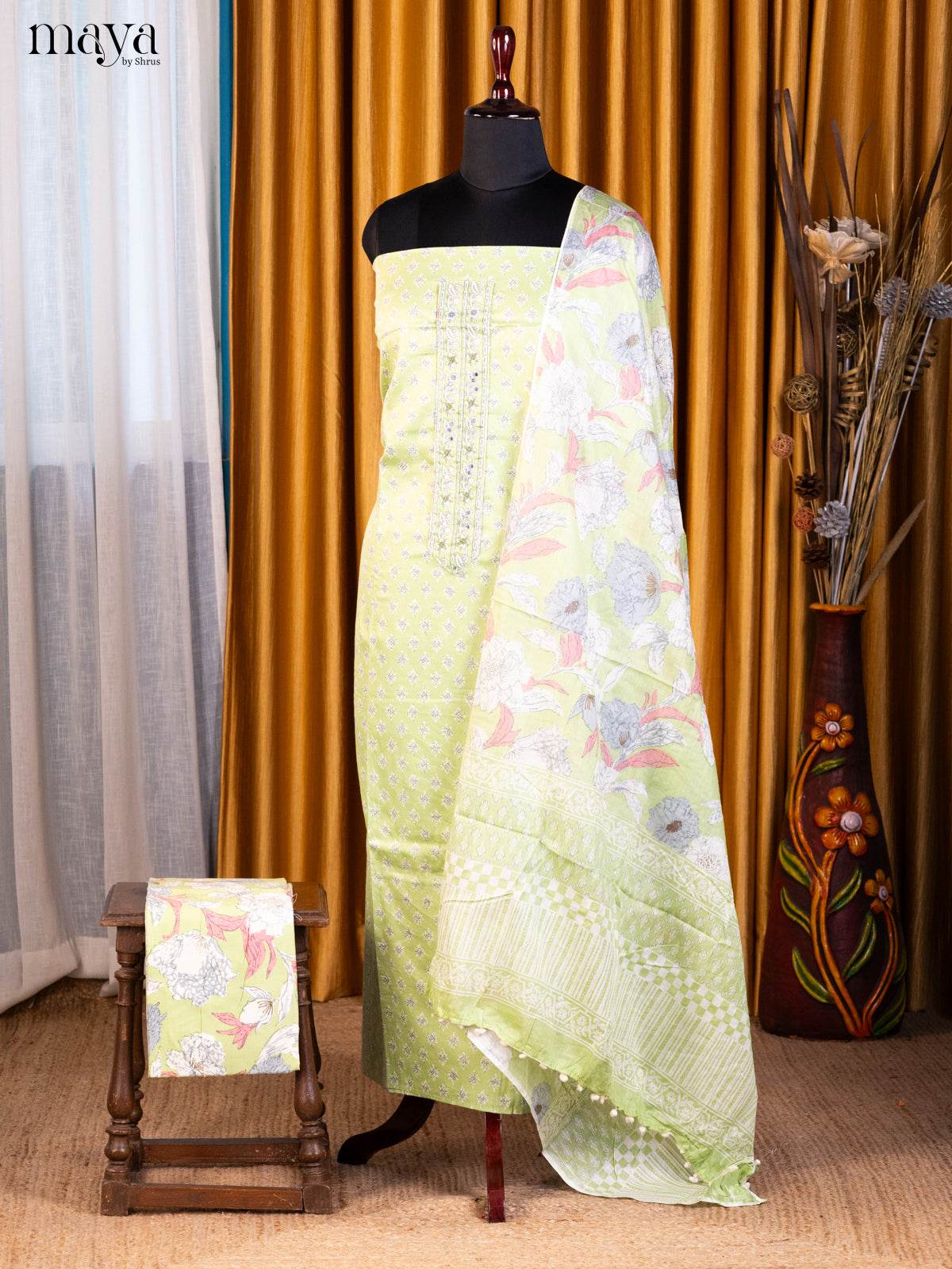 Lite green- Cotton salwar