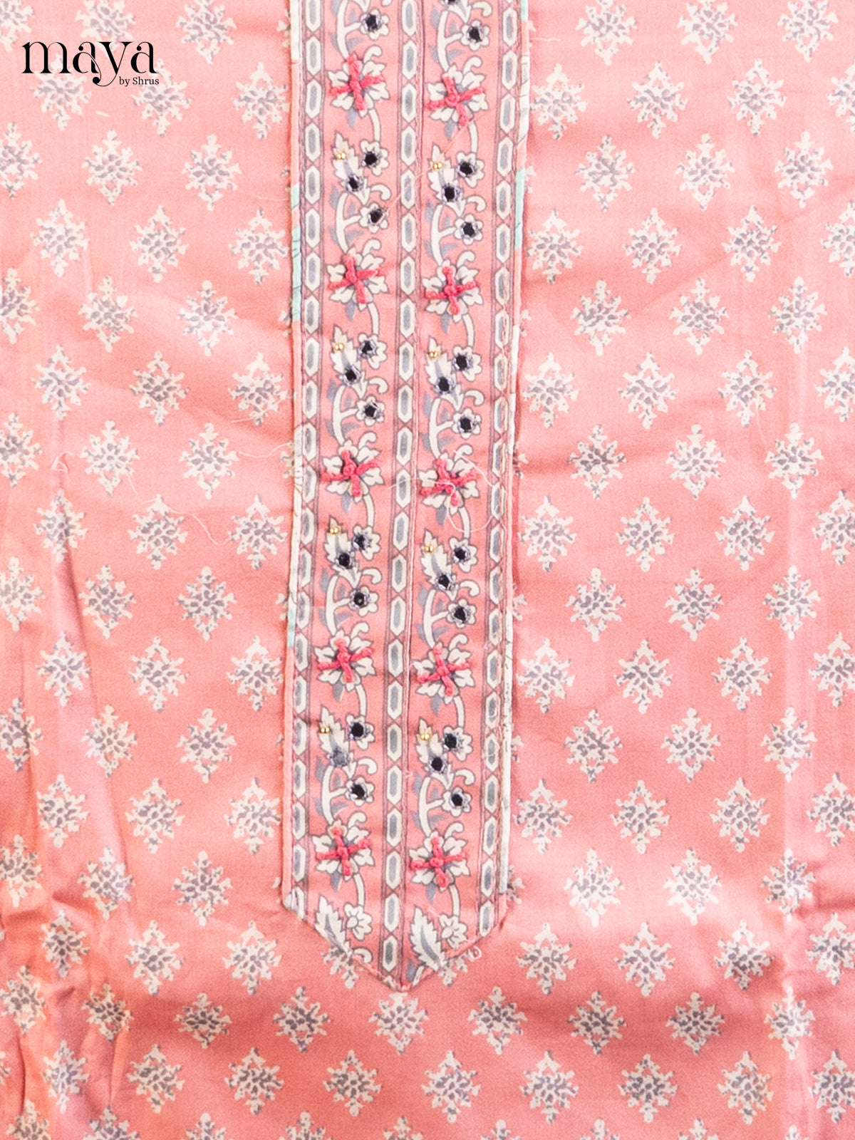 Peachish Pink - Cotton salwar