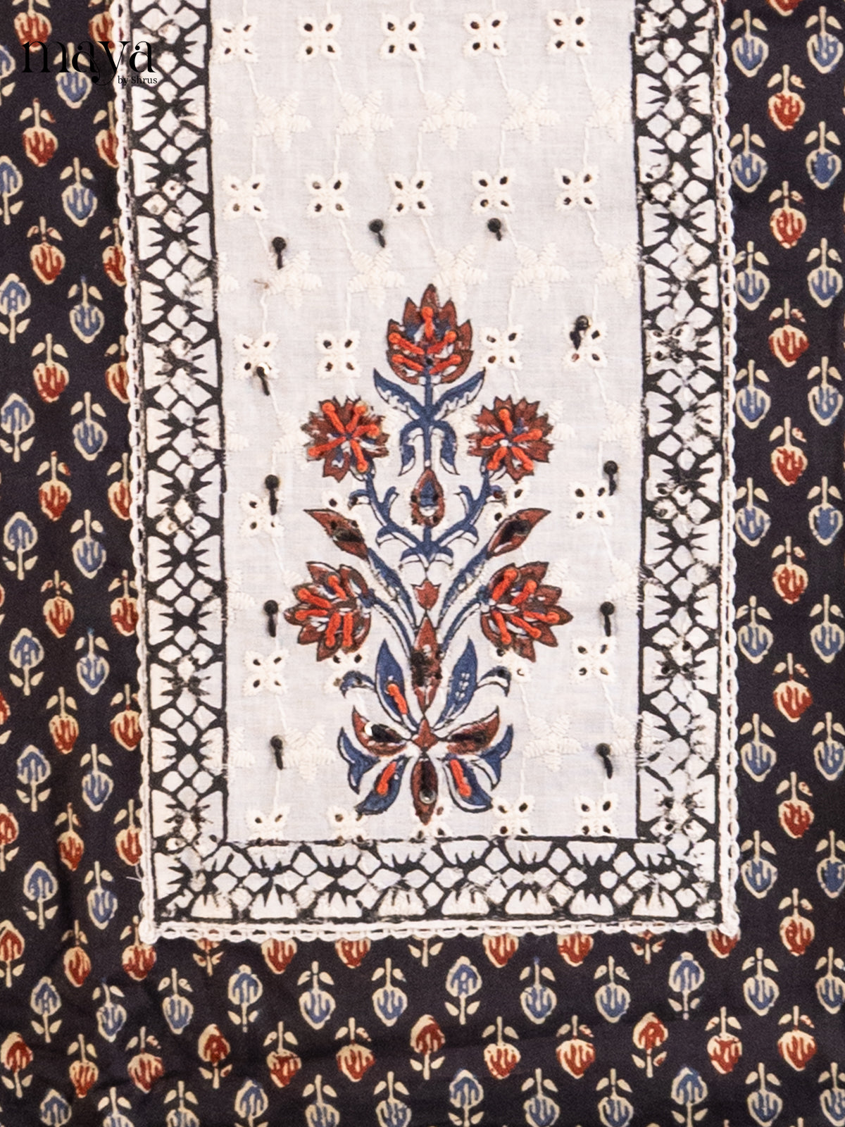 Black & Cream - Cotton salwar