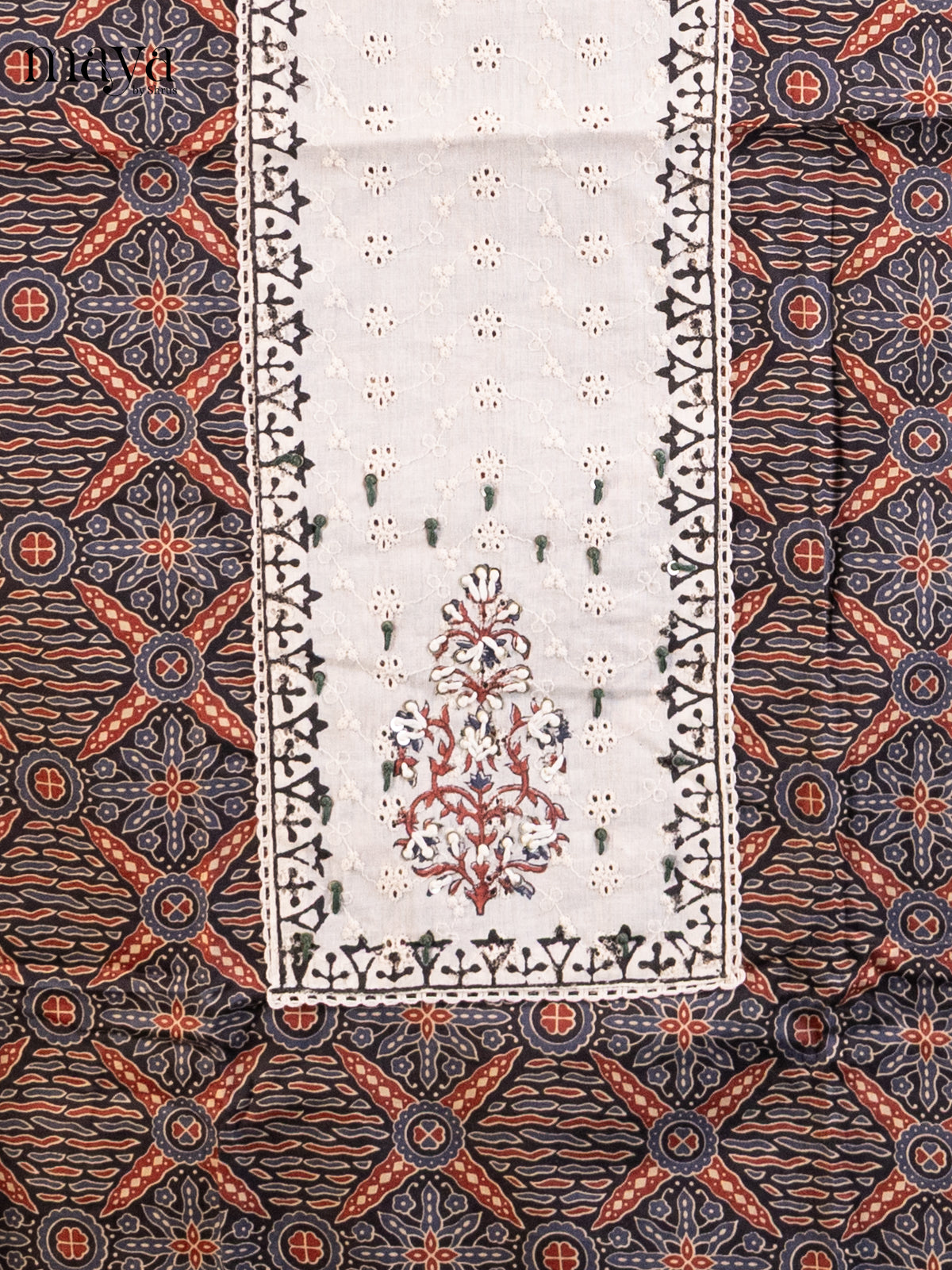 Black & Cream - Cotton salwar