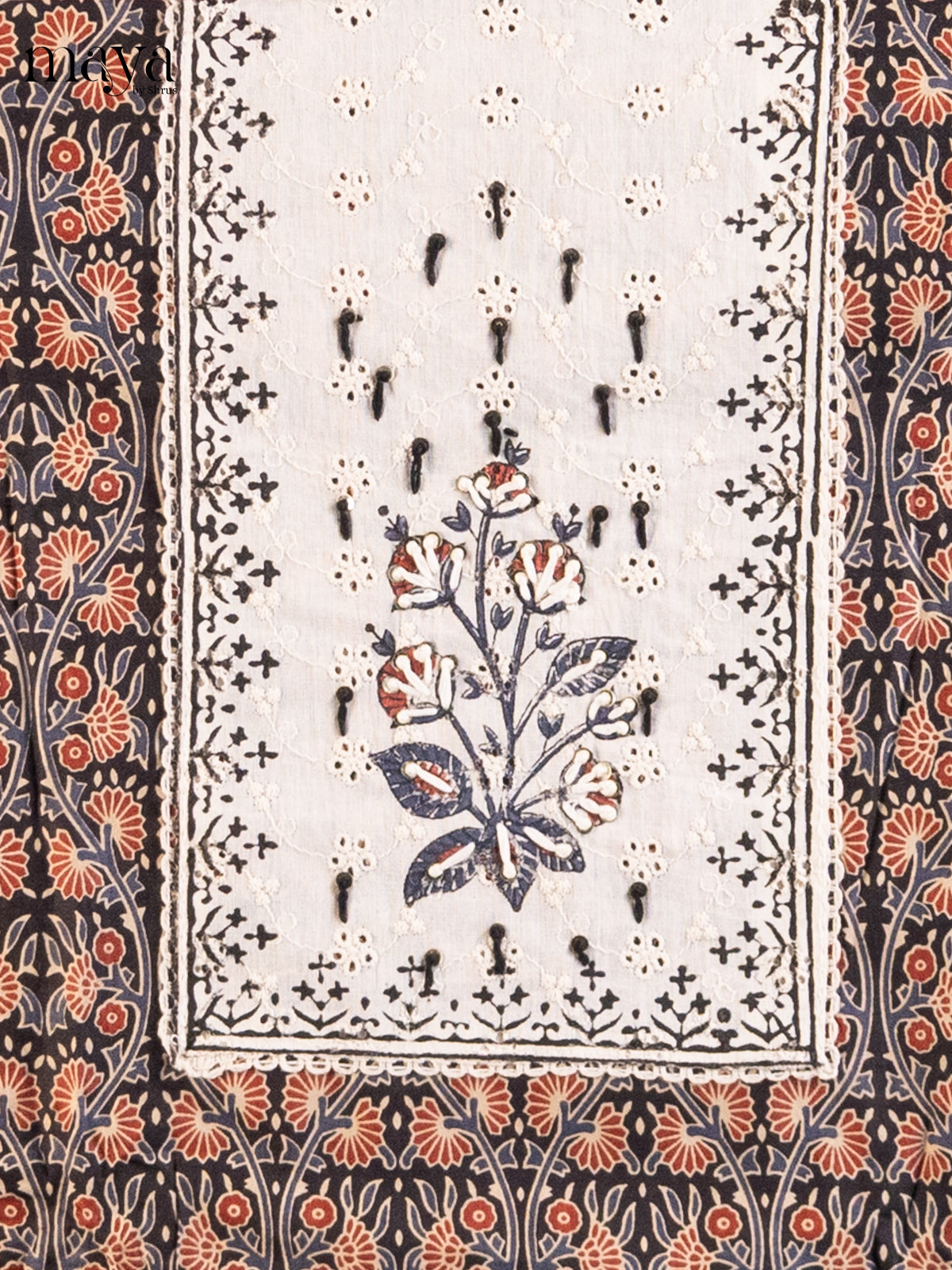 Black & Cream- Cotton salwar