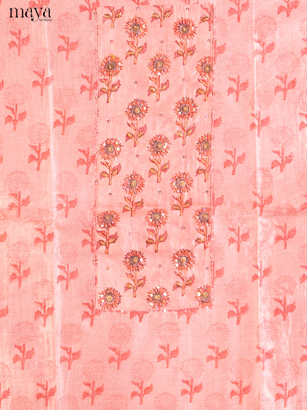 Peachish Pink - Cotton salwar