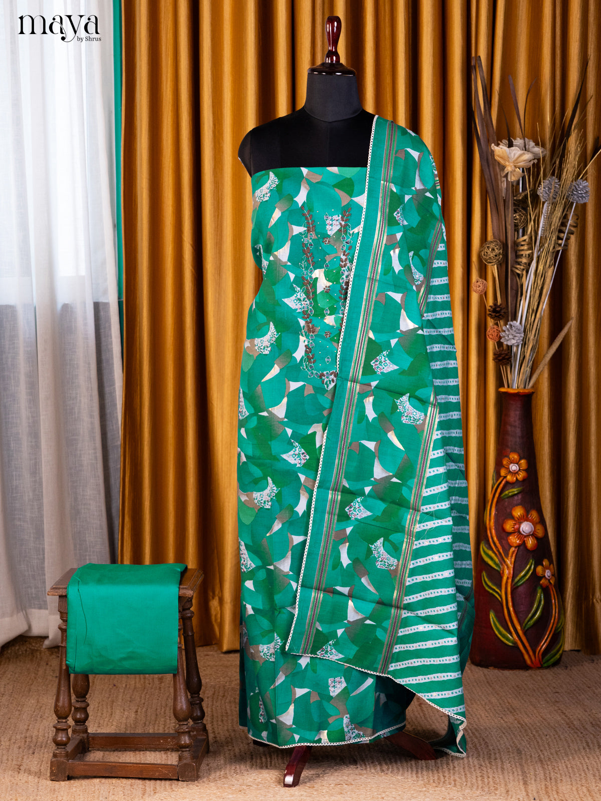 Green - Cotton salwar