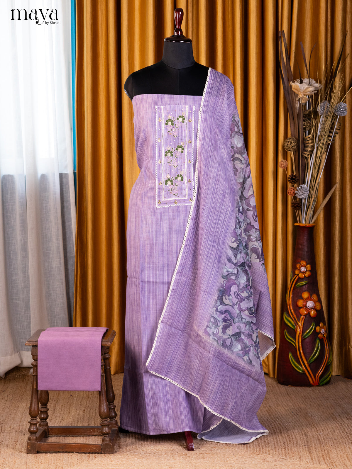 Purple- Cotton salwar
