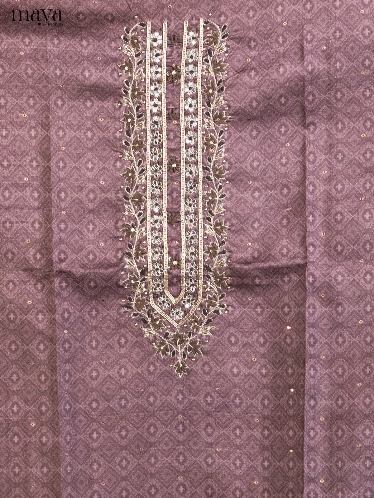 Purple & Cream - Cotton salwar