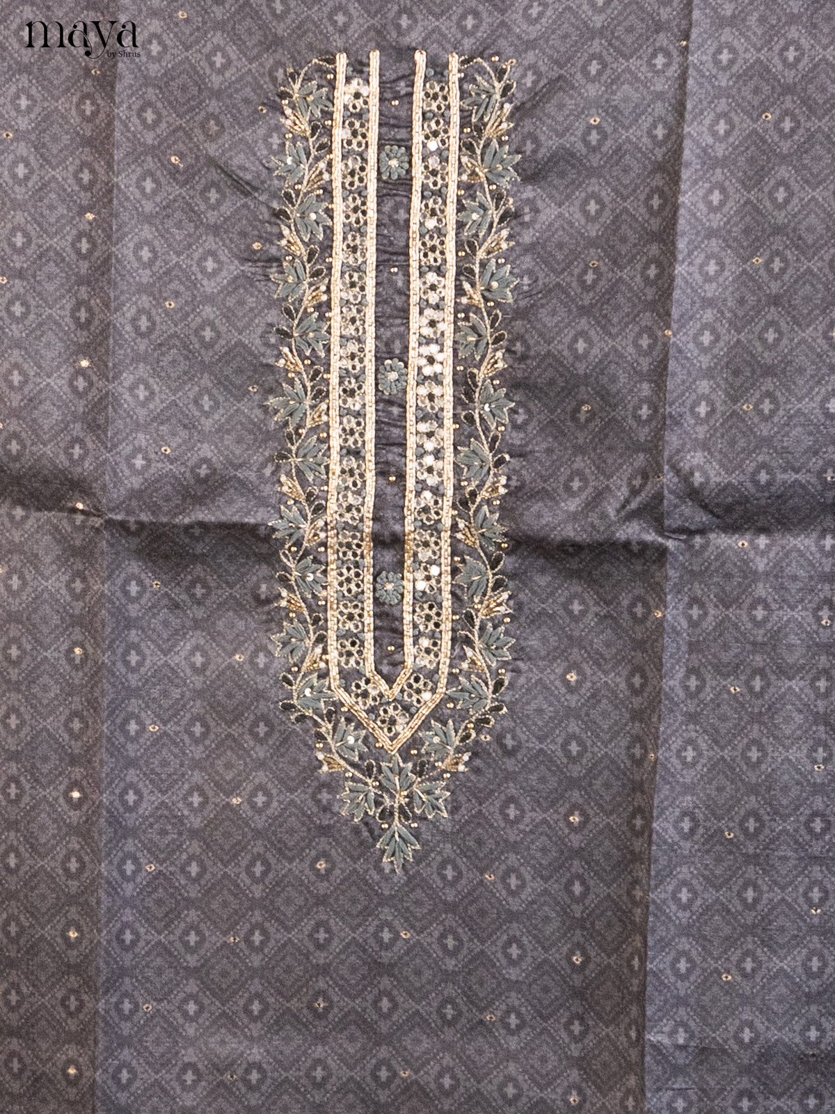 Grey & Cream - Cotton salwar