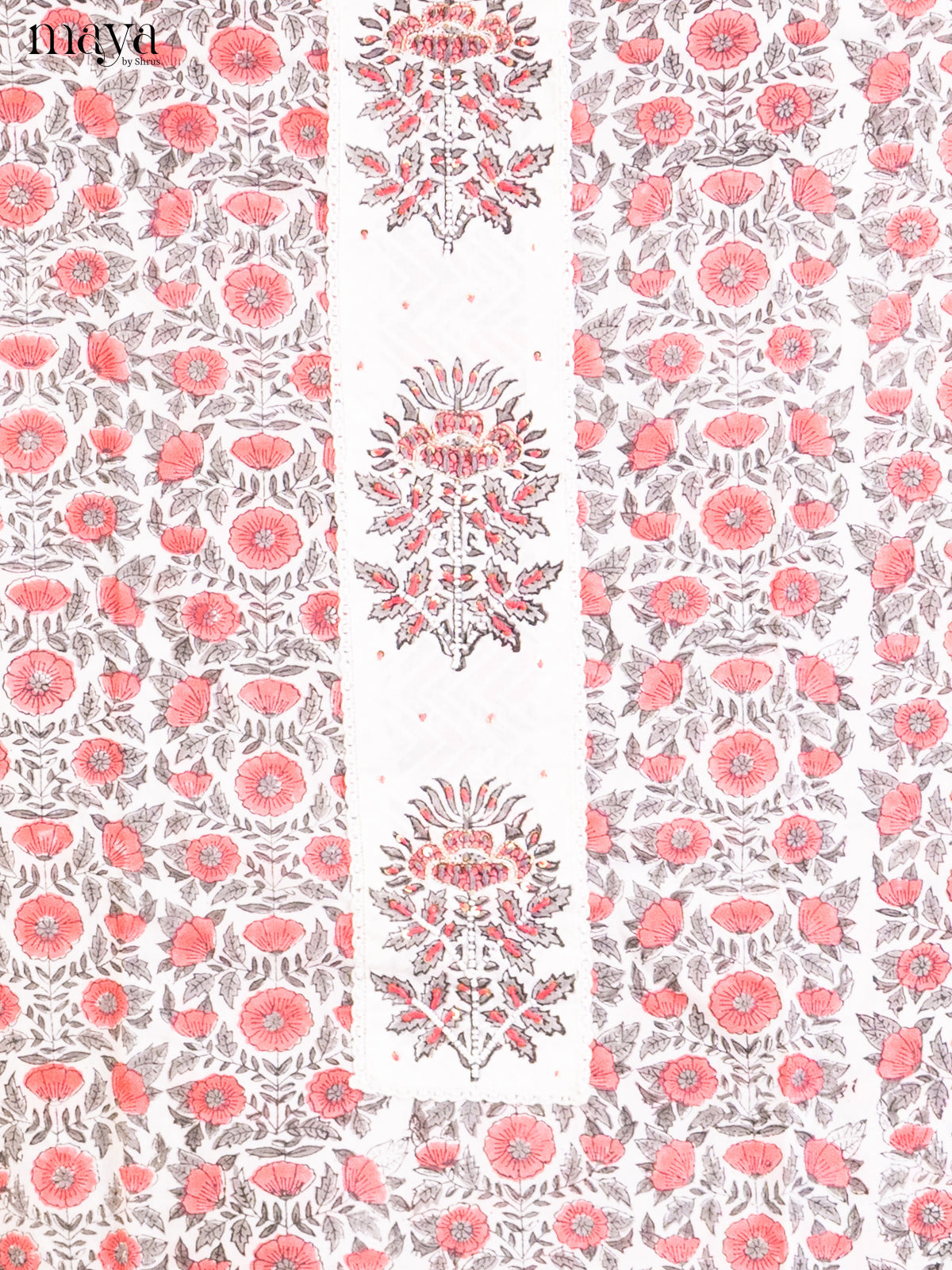 Cream & Pink- Cotton salwar