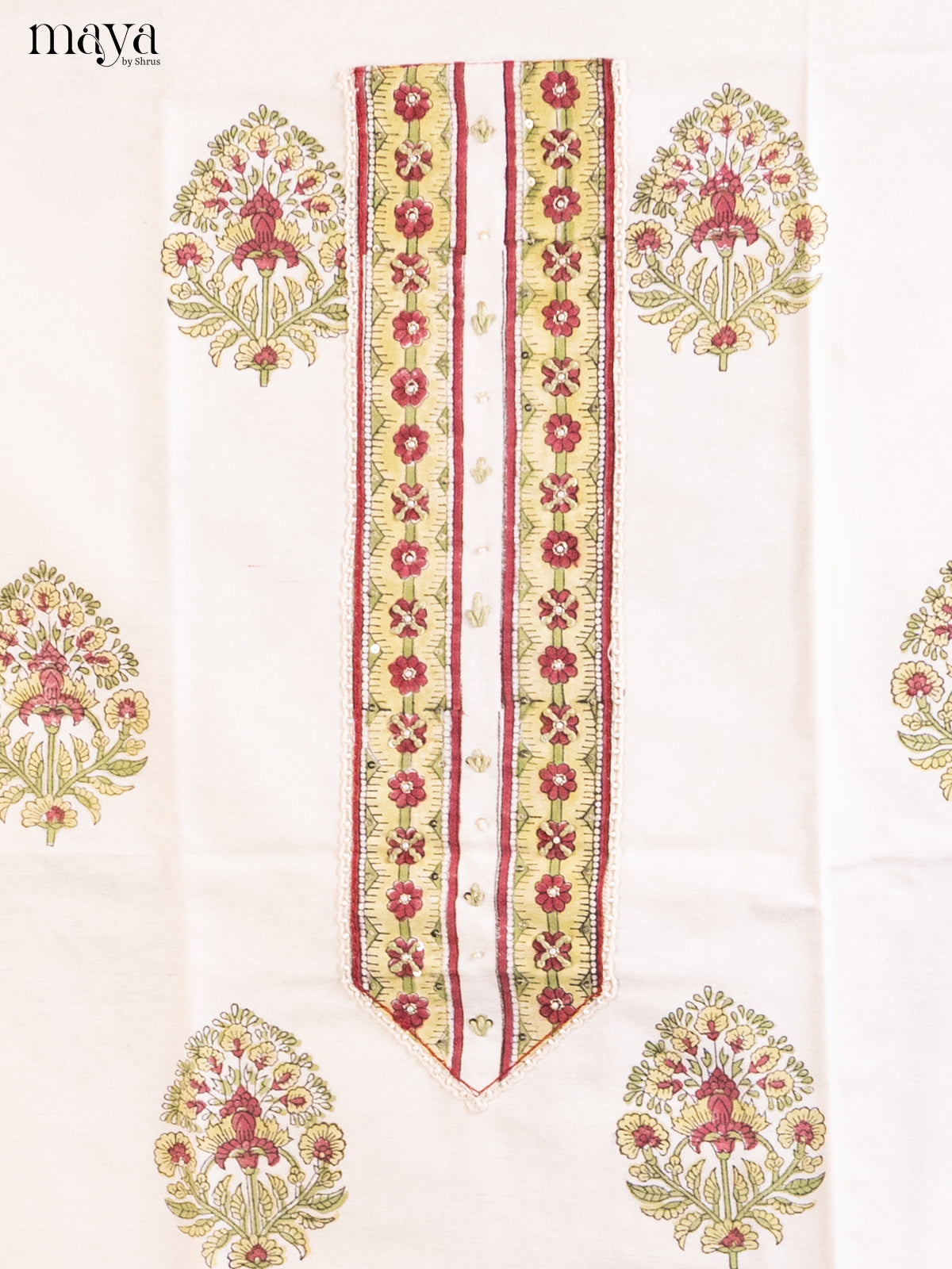 Cream - Cotton salwar