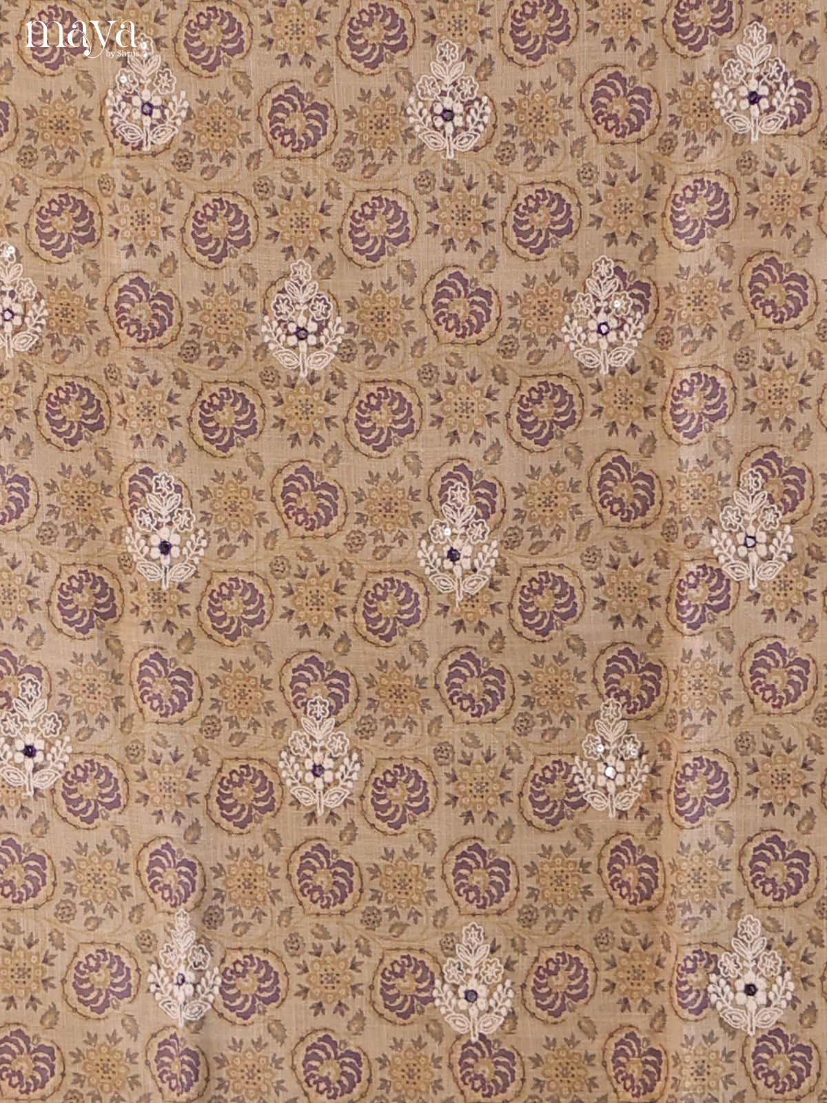 Lite Brown & Purple - Cotton salwar