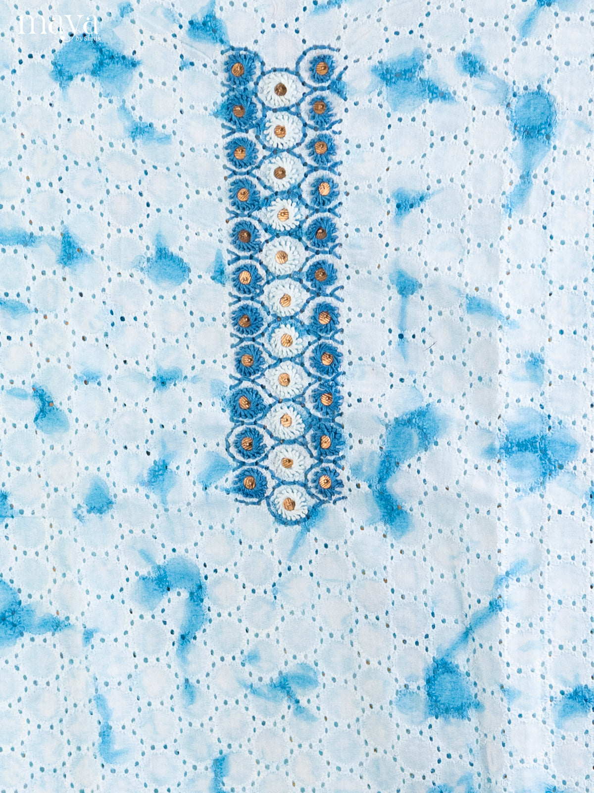 White & Blue- Cotton salwar