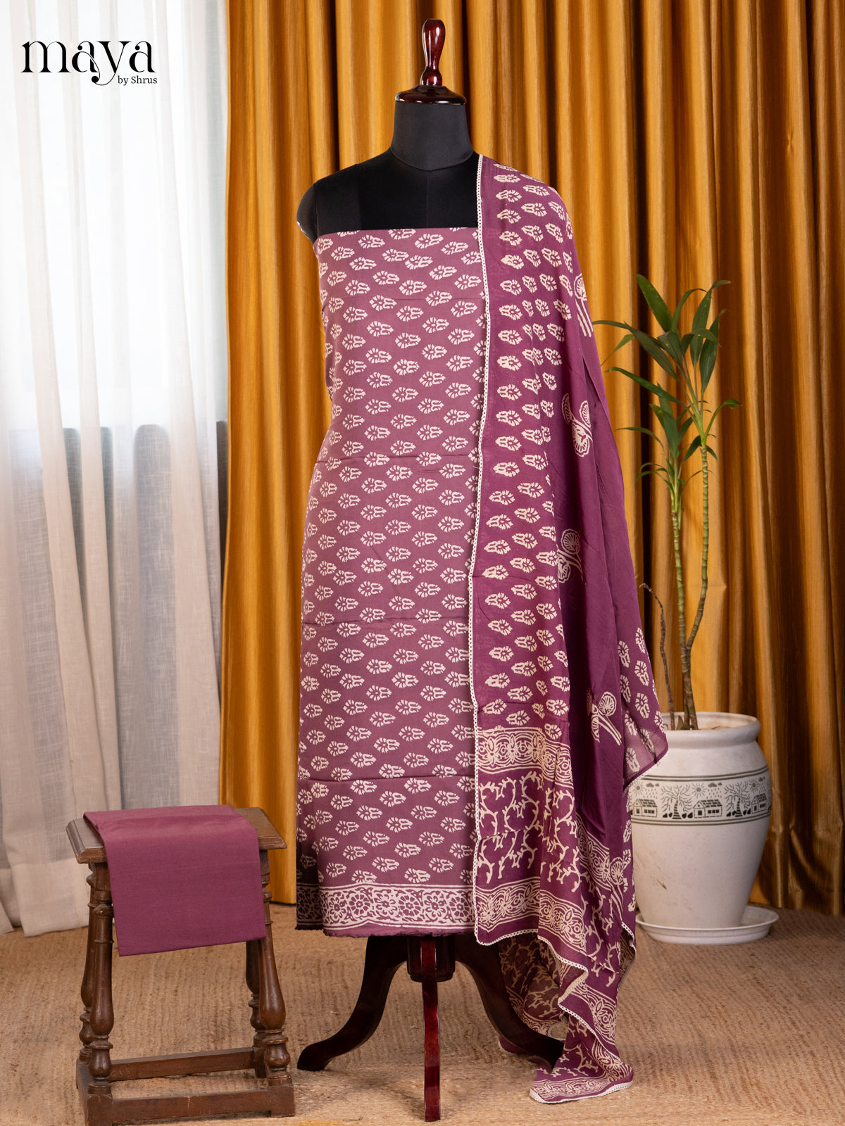 Purple - Cotton salwar