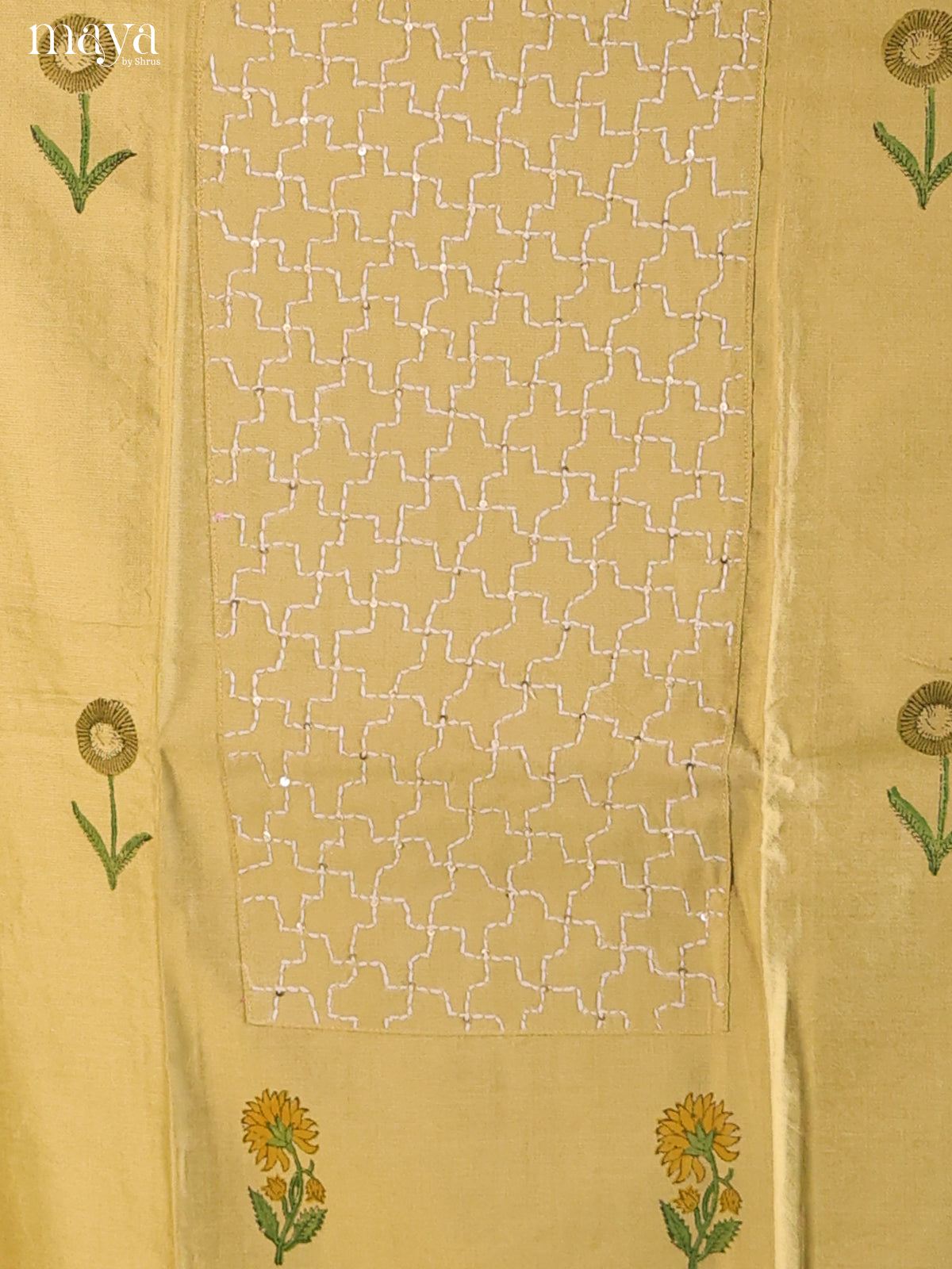 Mustardy Green - Cotton salwar