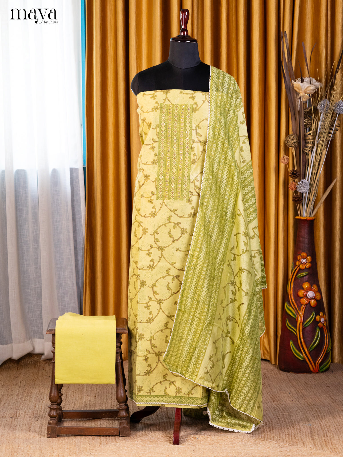 Green - Cotton salwar
