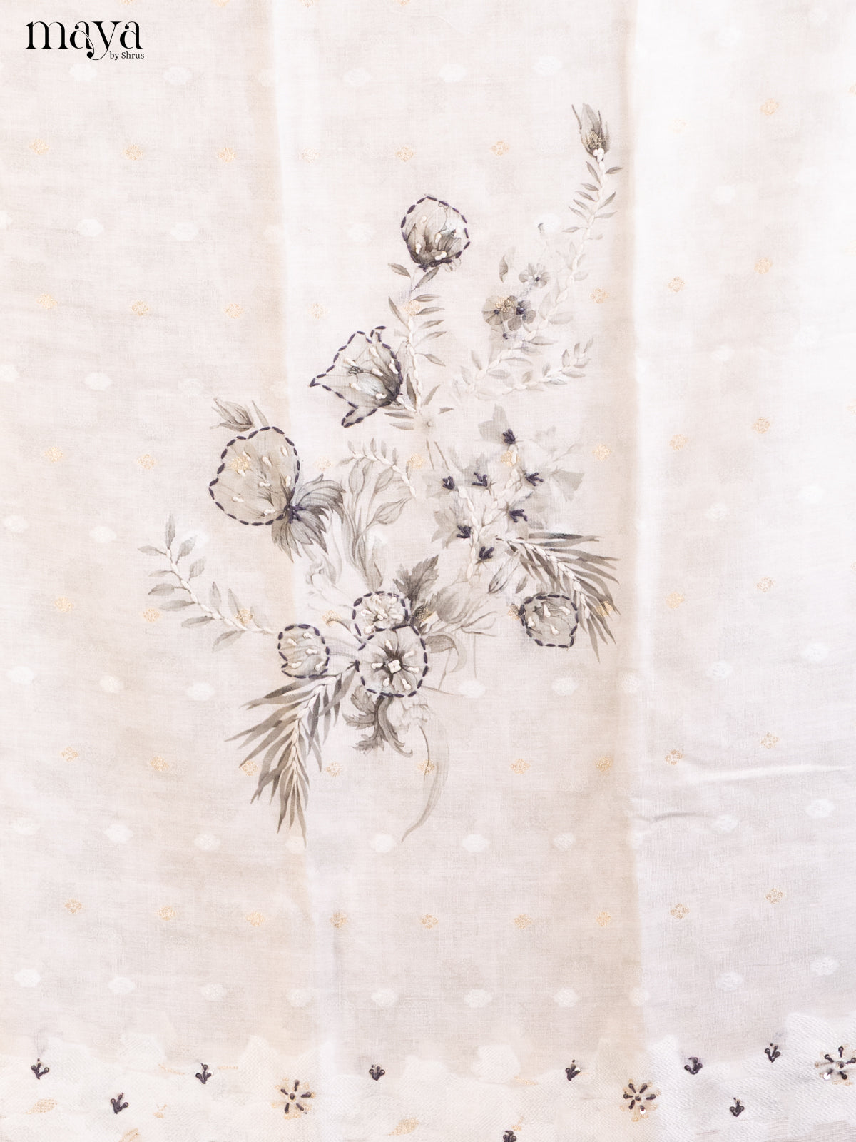 White & Grey- Cotton salwar
