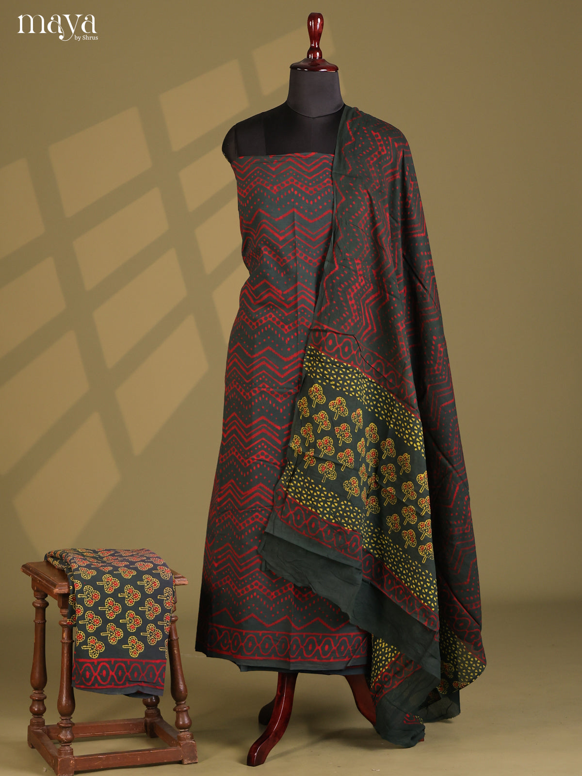 Dark Green - Cotton salwar