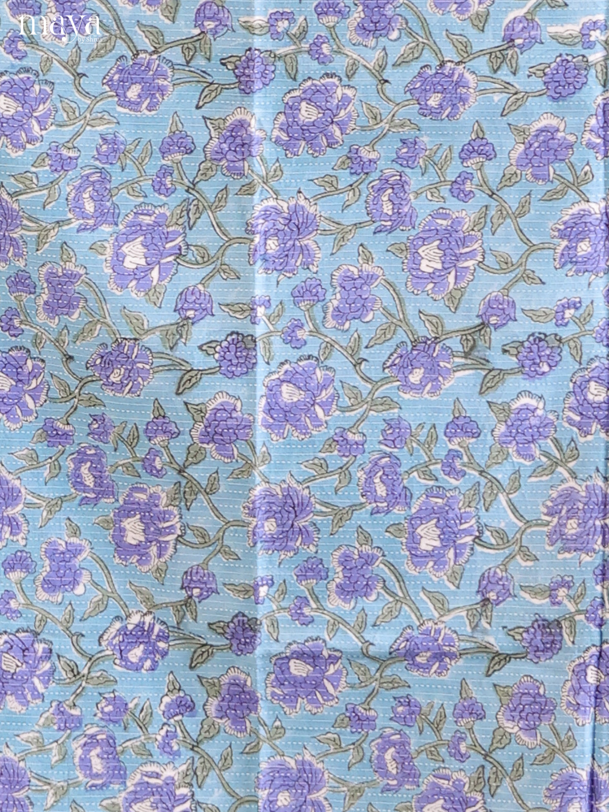Blue with White - Cotton salwar