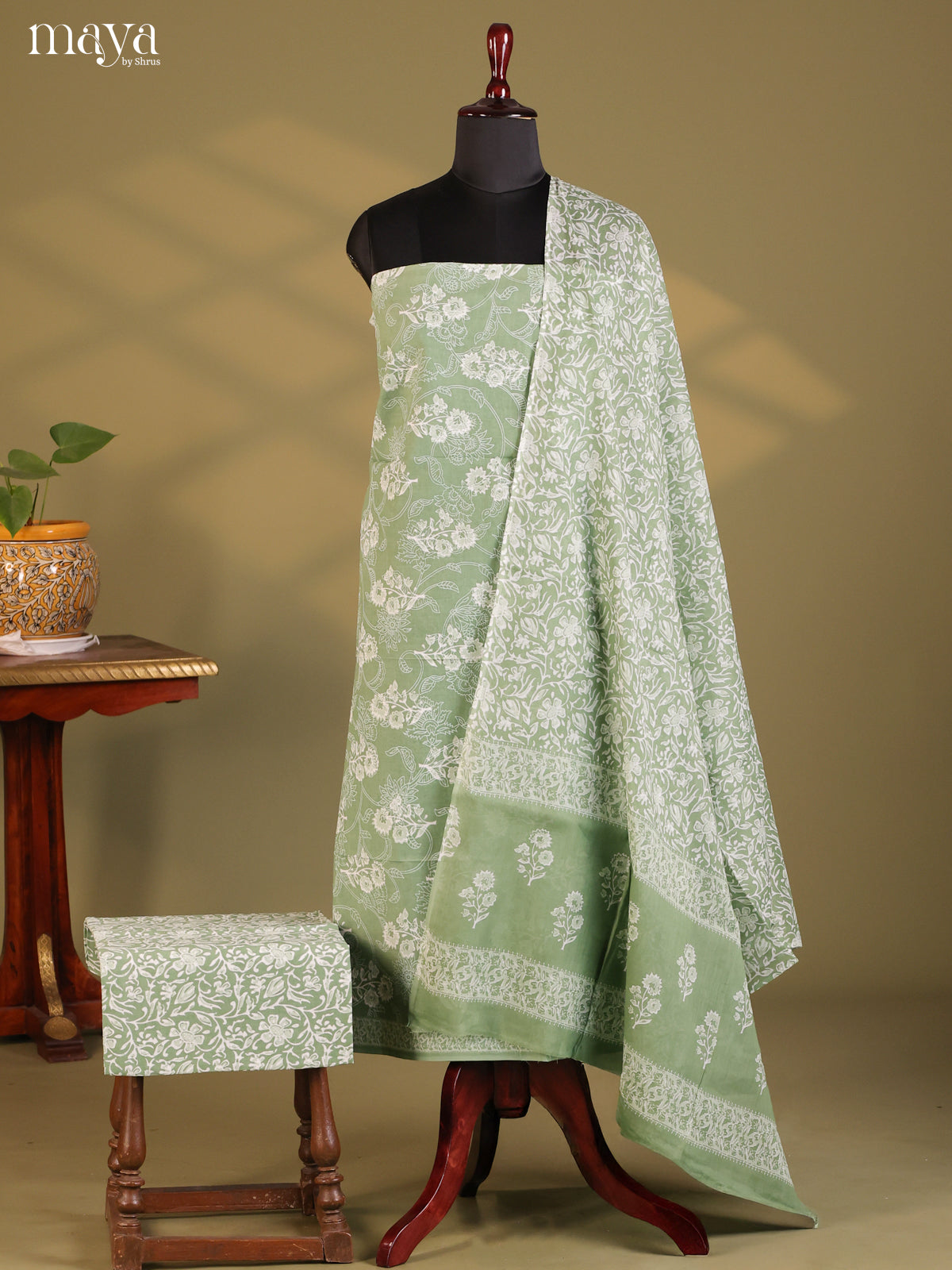 Green - Cotton salwar