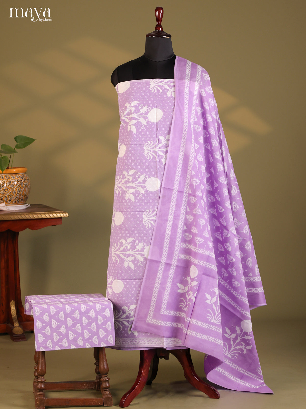 Purple - Cotton salwar