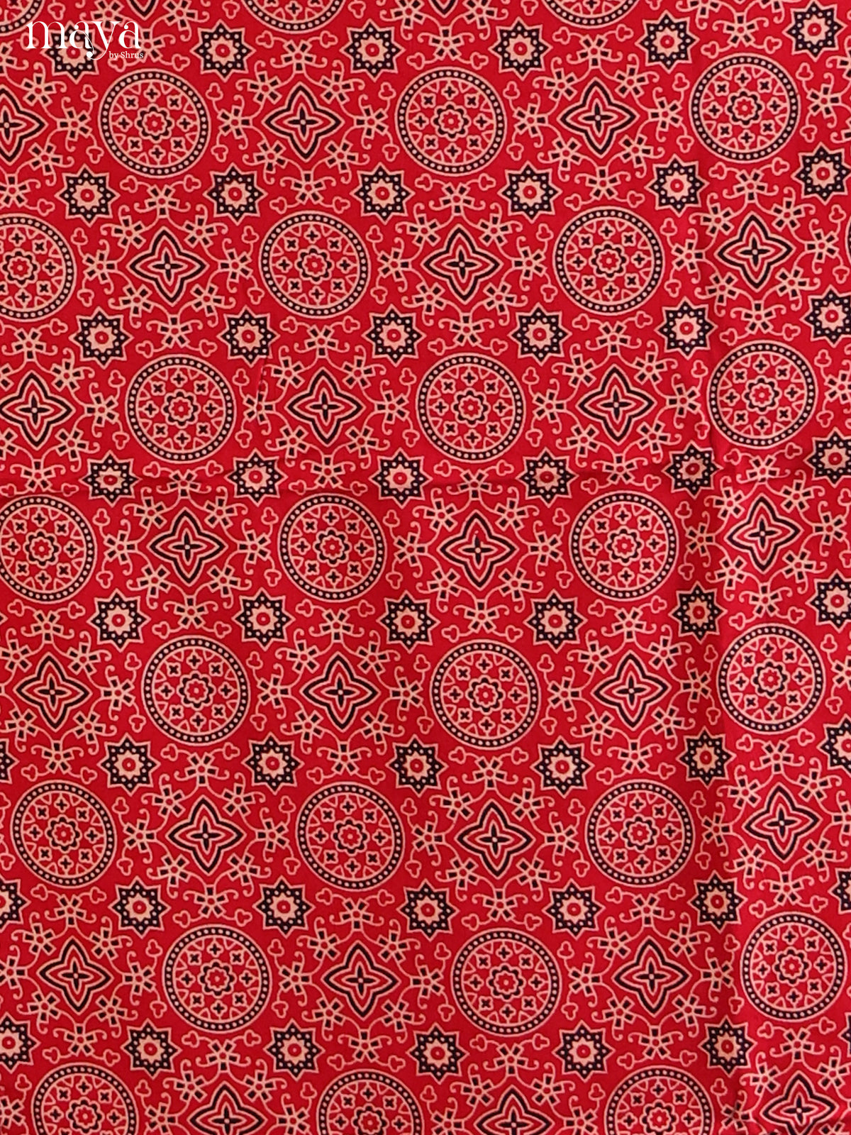 Red - Ajrakh Salwar Unstitch