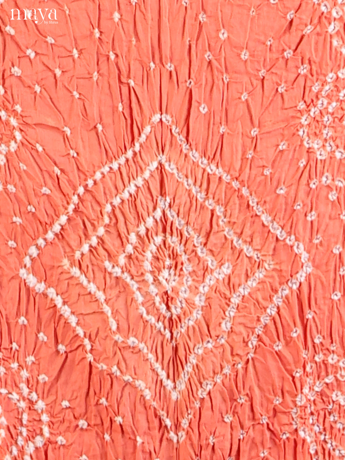 Peach & Blue - Bandhini salwar Unstitch