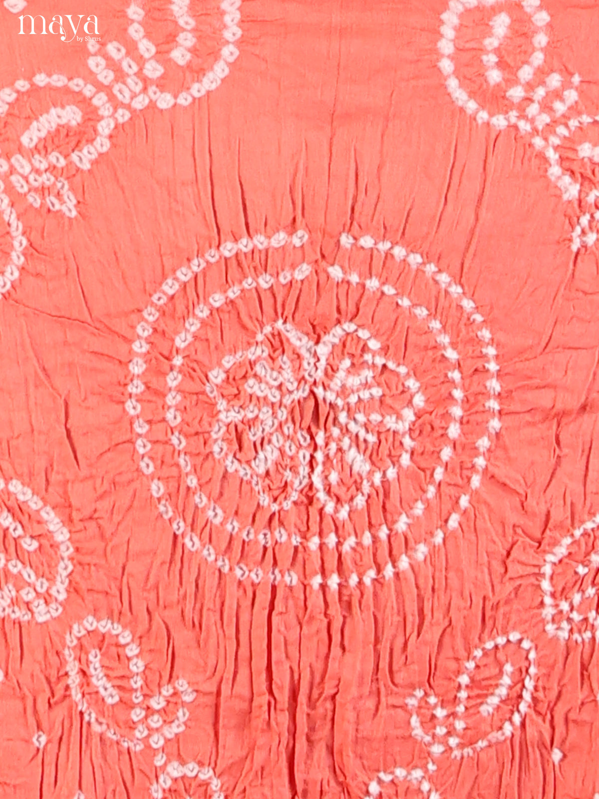 Peach - Bandhini salwar Unstitch