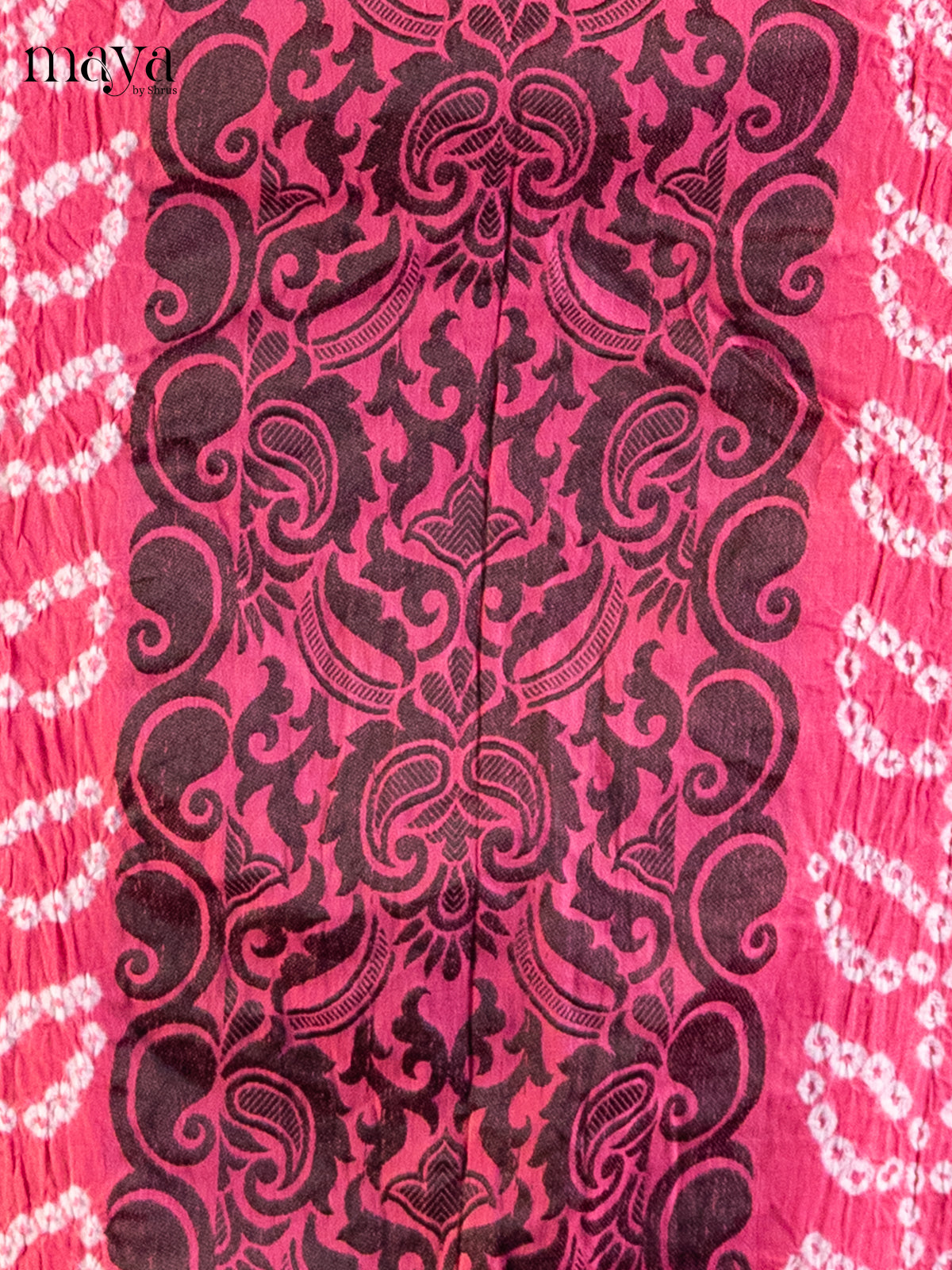 Pink & Green - Bandhini salwar Unstitch