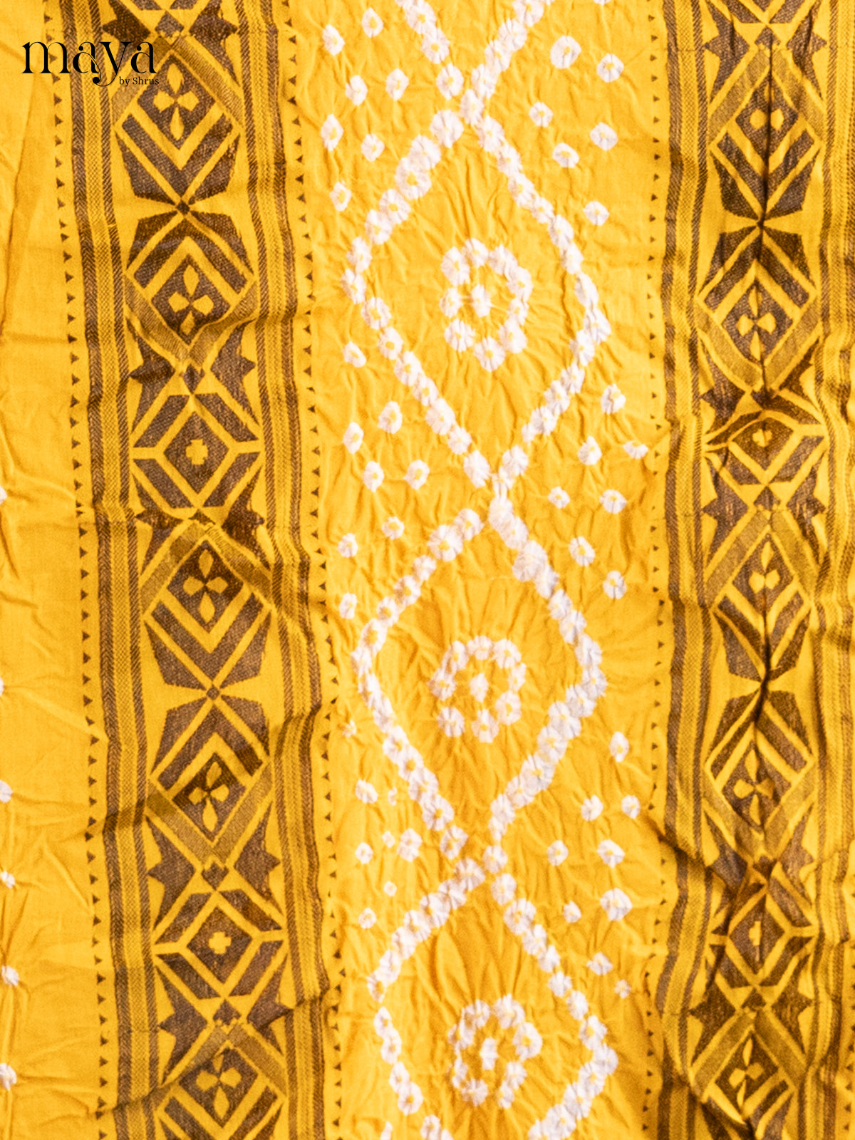 Yellow & Pink - Bandhini salwar Unstitch