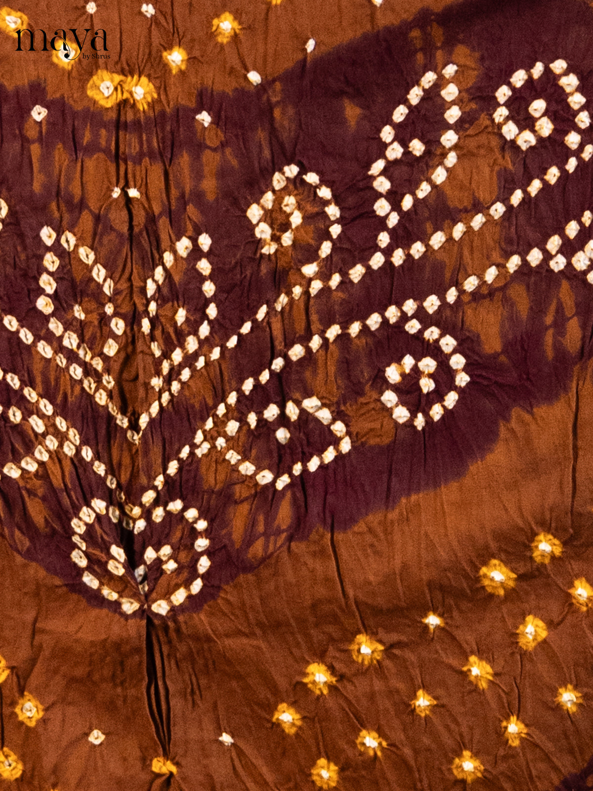 Lite & Dark Brown- Bandhini salwar Unstitch