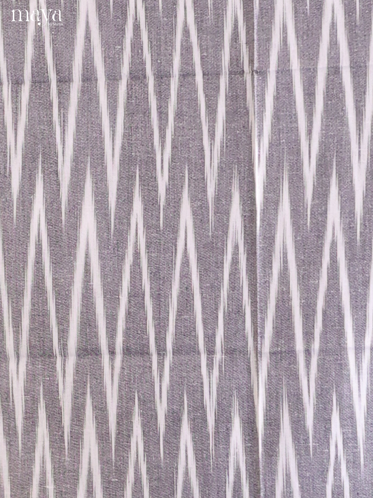 Grey & White - Ikkat Salwar Unstitch