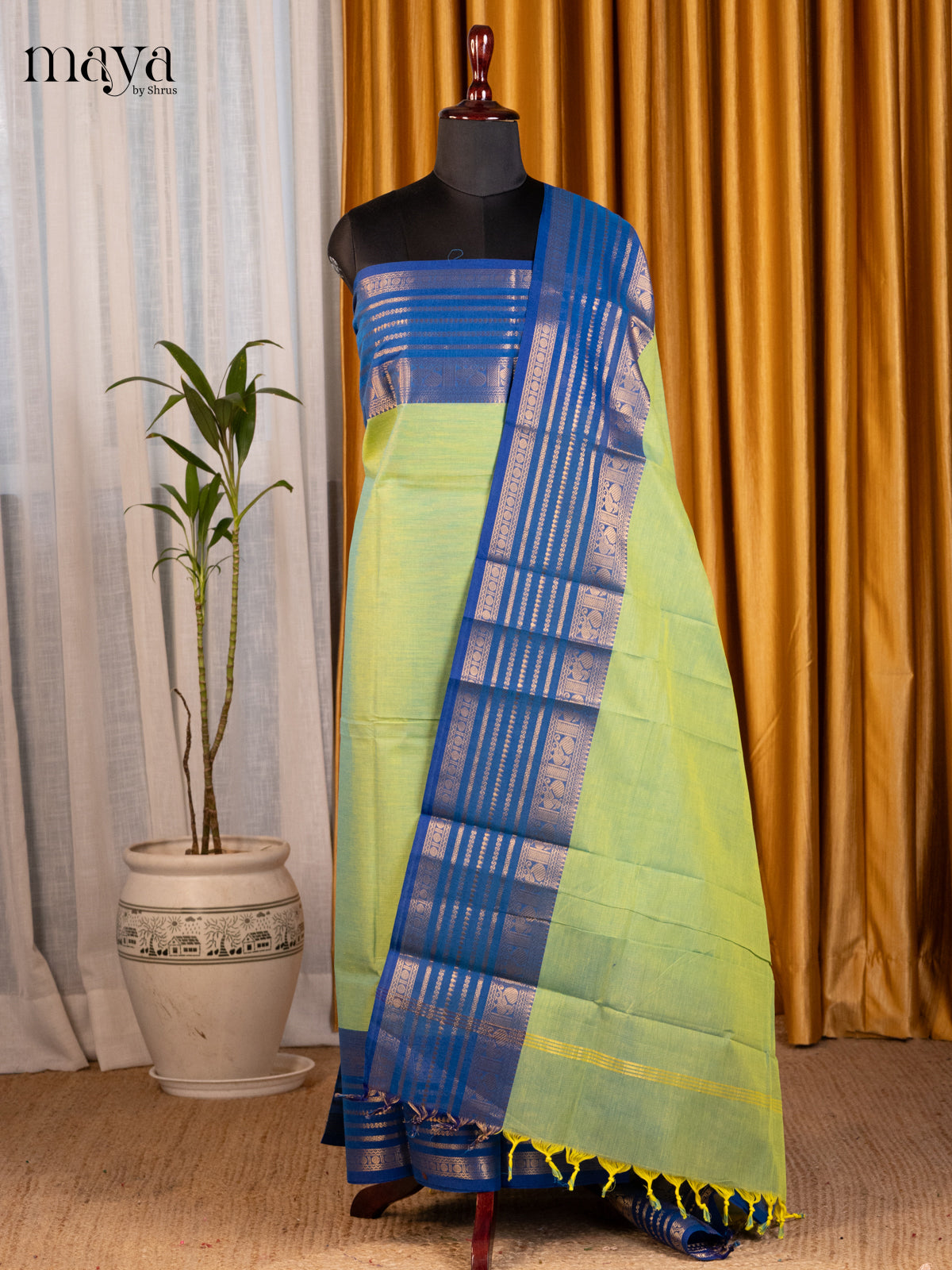 MDE07030 - chettinad top & dupatta combo