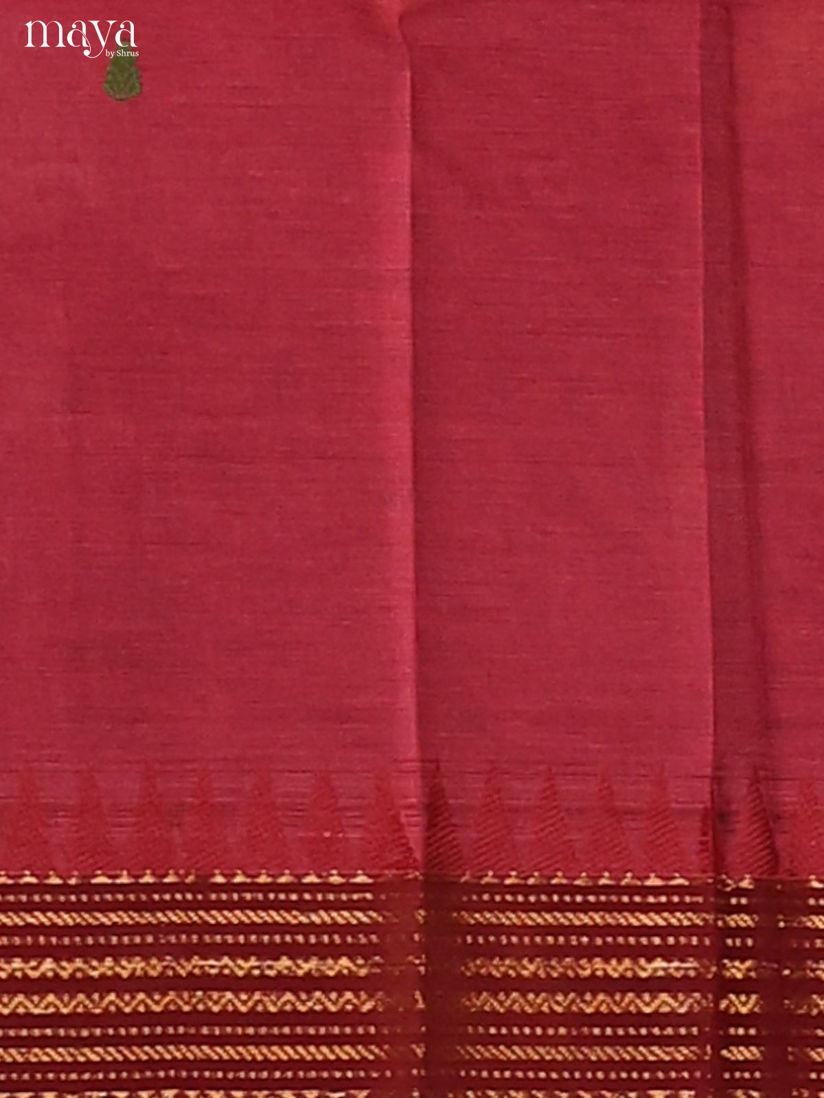 Pink Chettinad Cotton Dupatta with thread buttas , green zari border