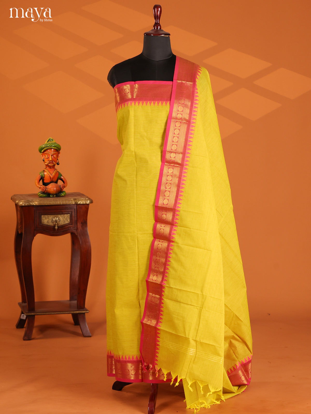 MDE20005 - chettinad top & dupatta combo