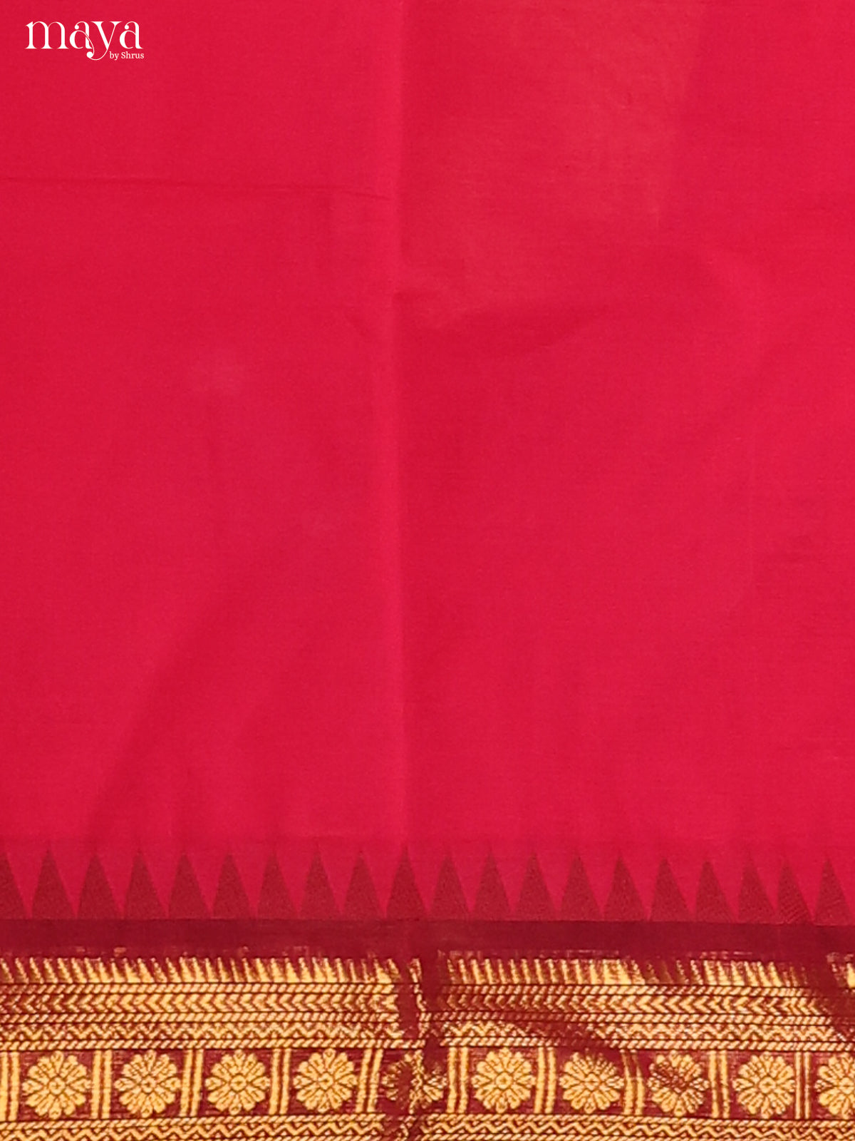 Pink & Maroon - chettinad top & dupatta combo