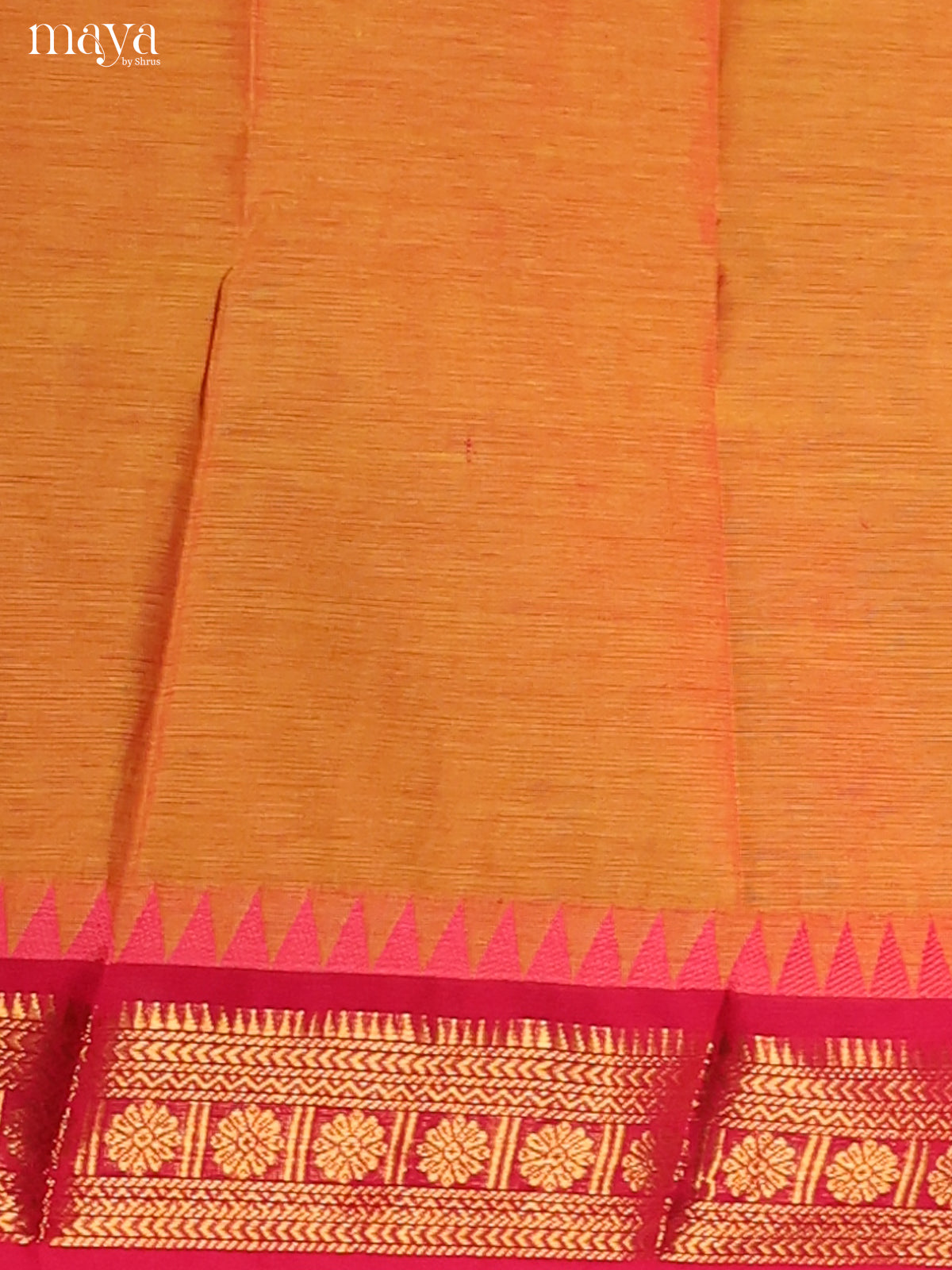 Mustard & Pink- chettinad top & dupatta combo
