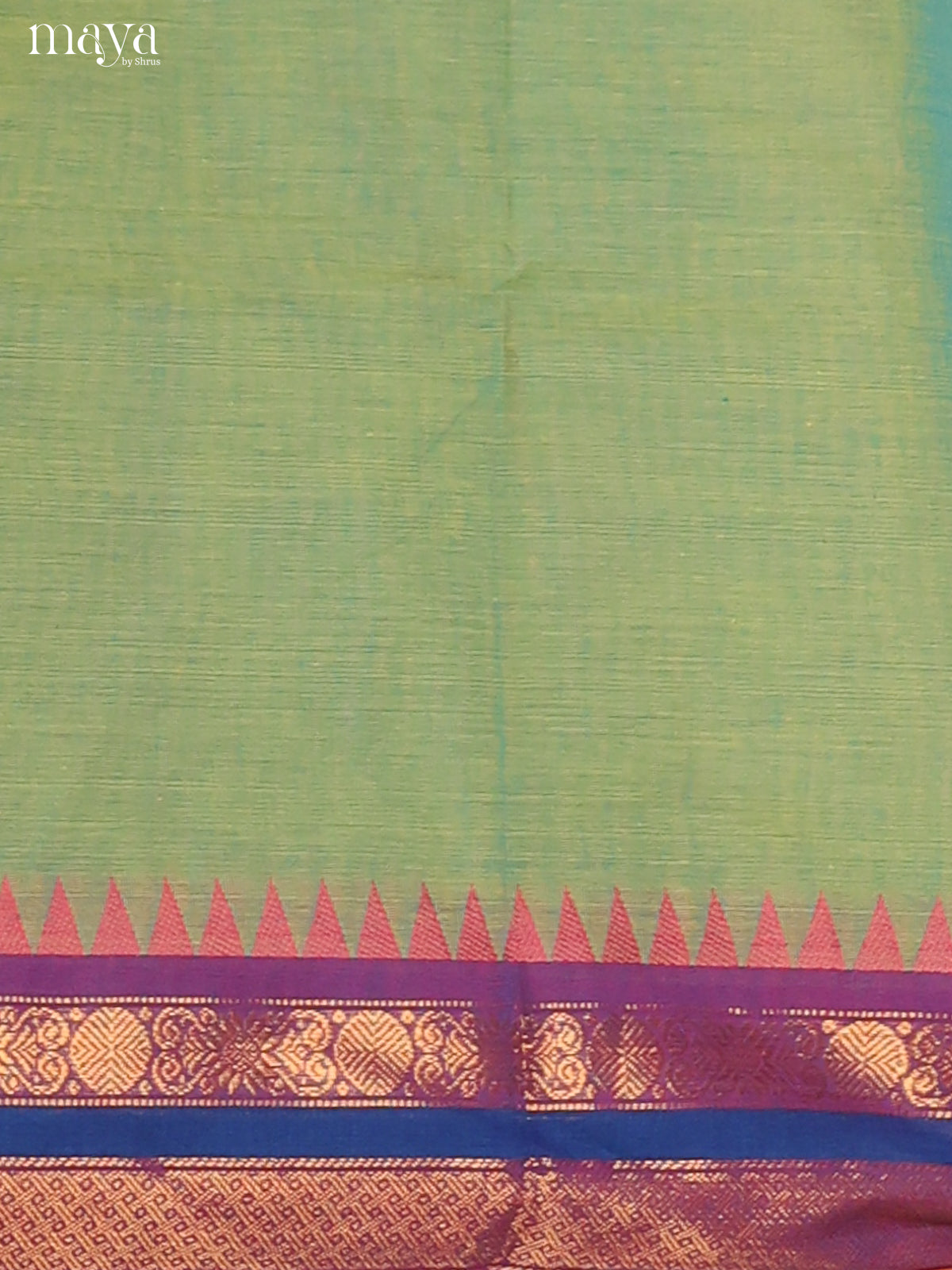 Pista Green with Purple- chettinad top & dupatta combo