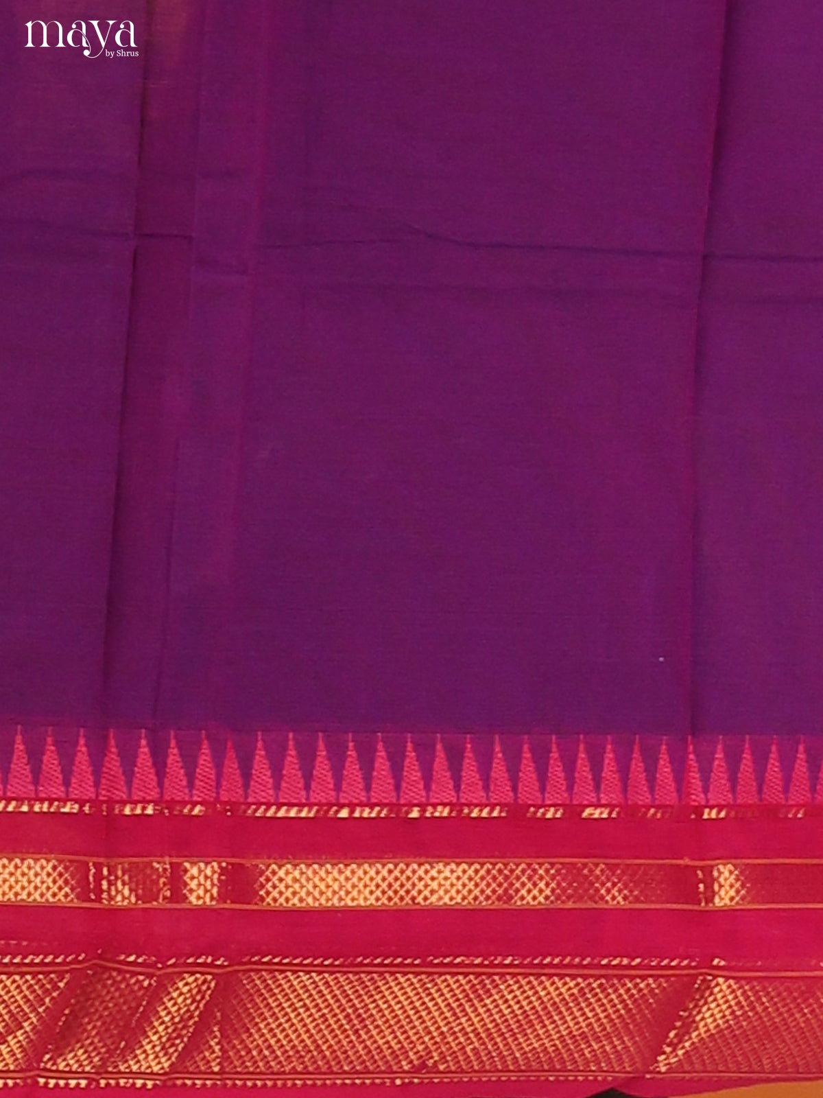Purple With Pink - chettinad top & dupatta combo