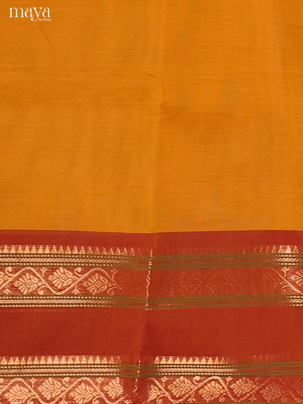 Mustard with red - chettinad top & dupatta combo